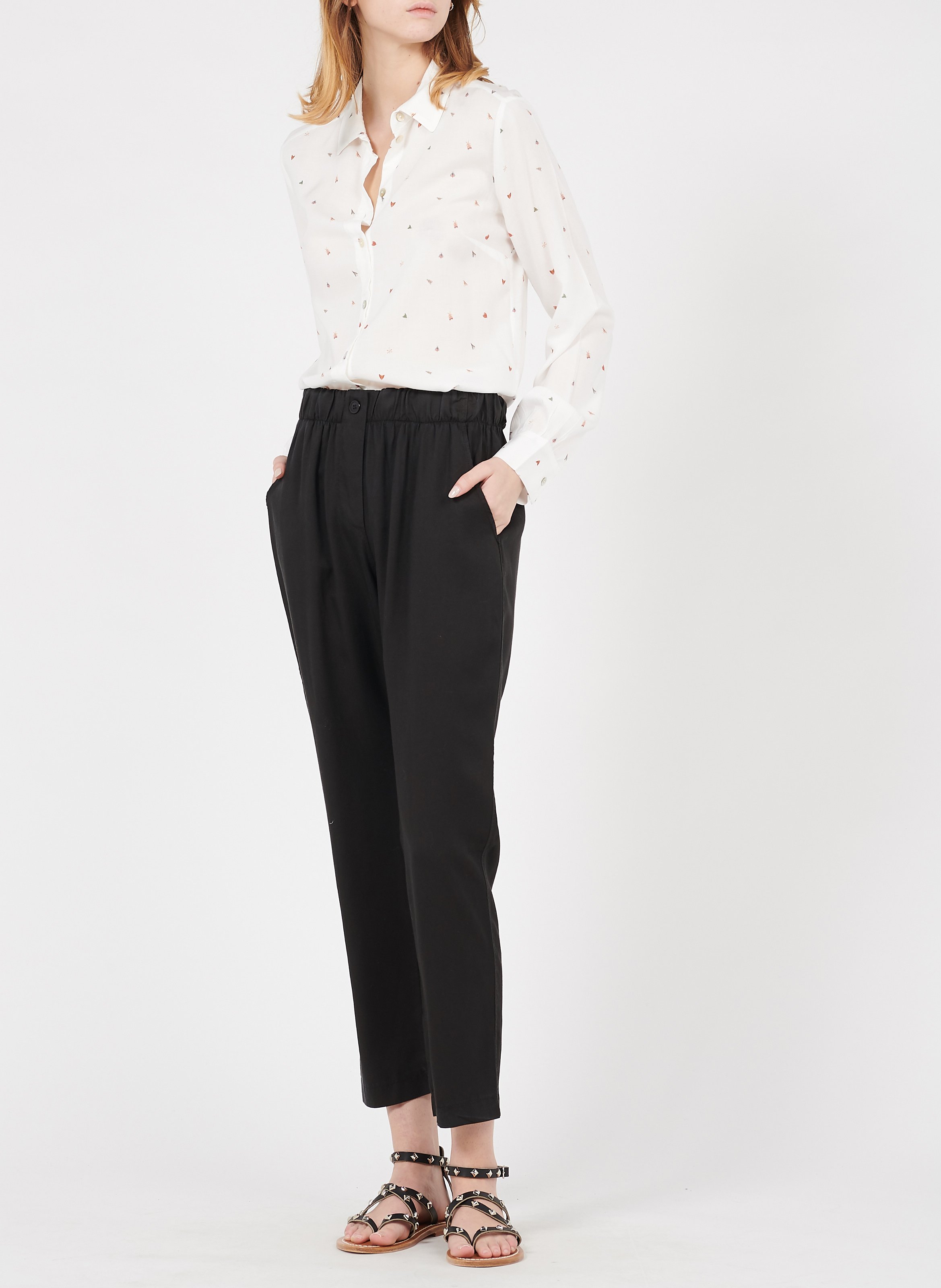 Rechte 7/8-broek LA FEE MARABOUTEE Zwart
