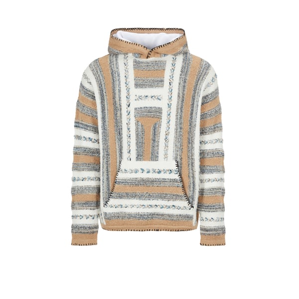 Hoodie à capuche avec bandes tressées