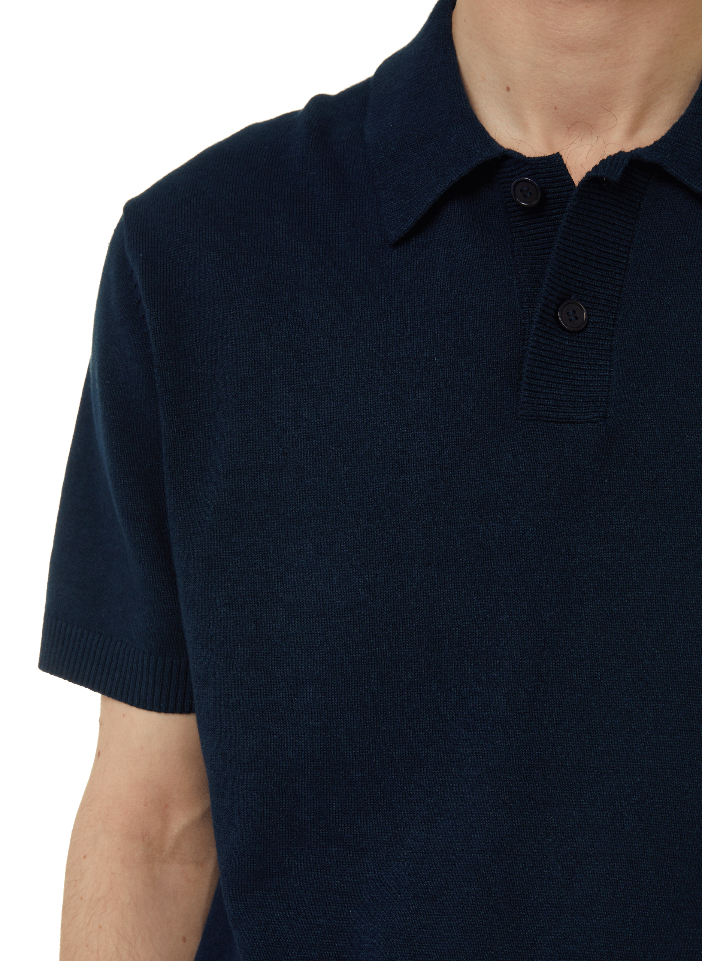 Polo en lin et coton SAISON 1865 Bleu