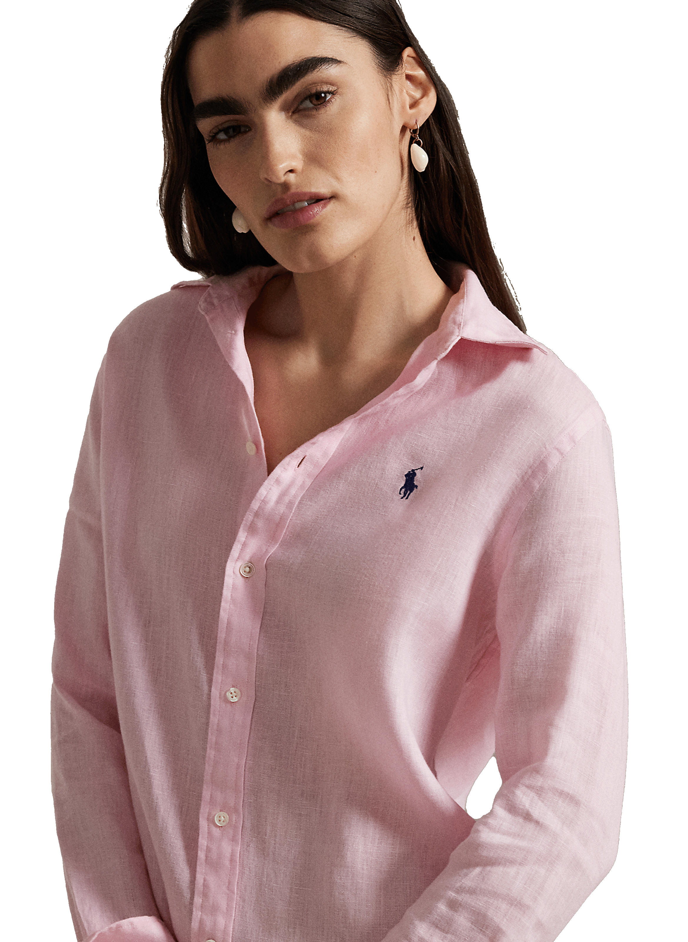 Linen shirt POLO RALPH LAUREN Pink