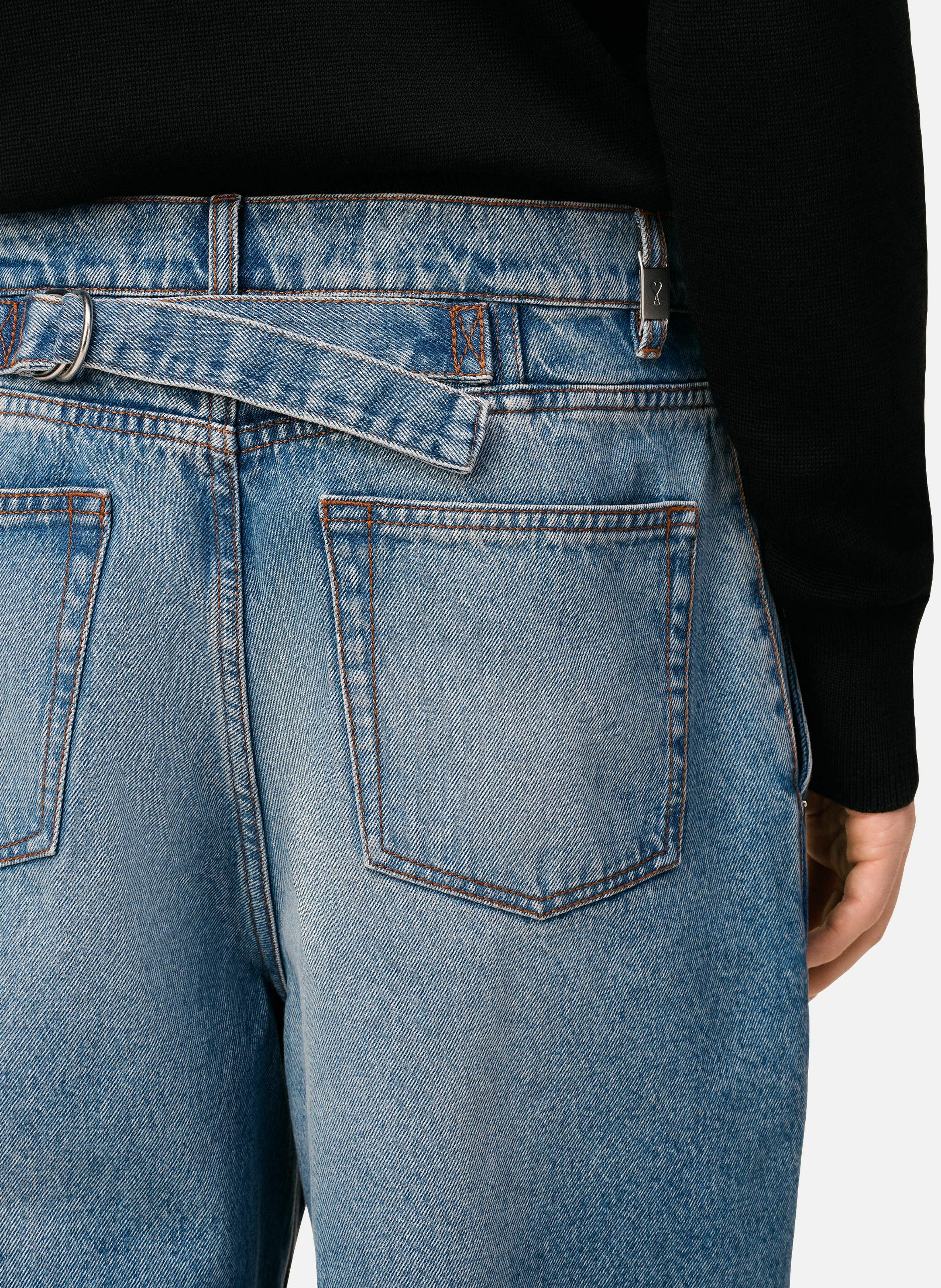 Jean très large en coton AMI PARIS Bleu