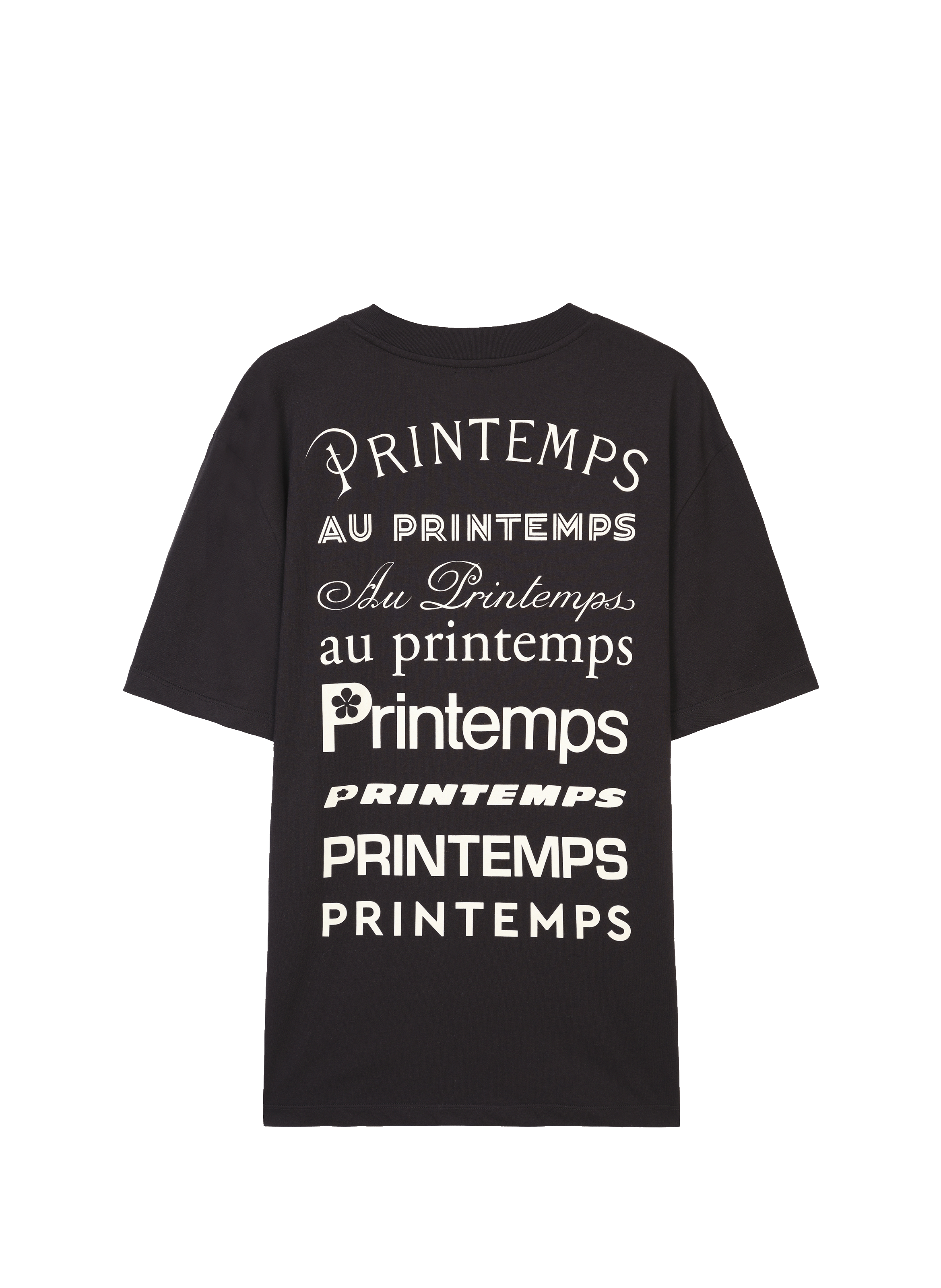 64 BLD HAUSSMANN PARIS Printed T-shirt Black