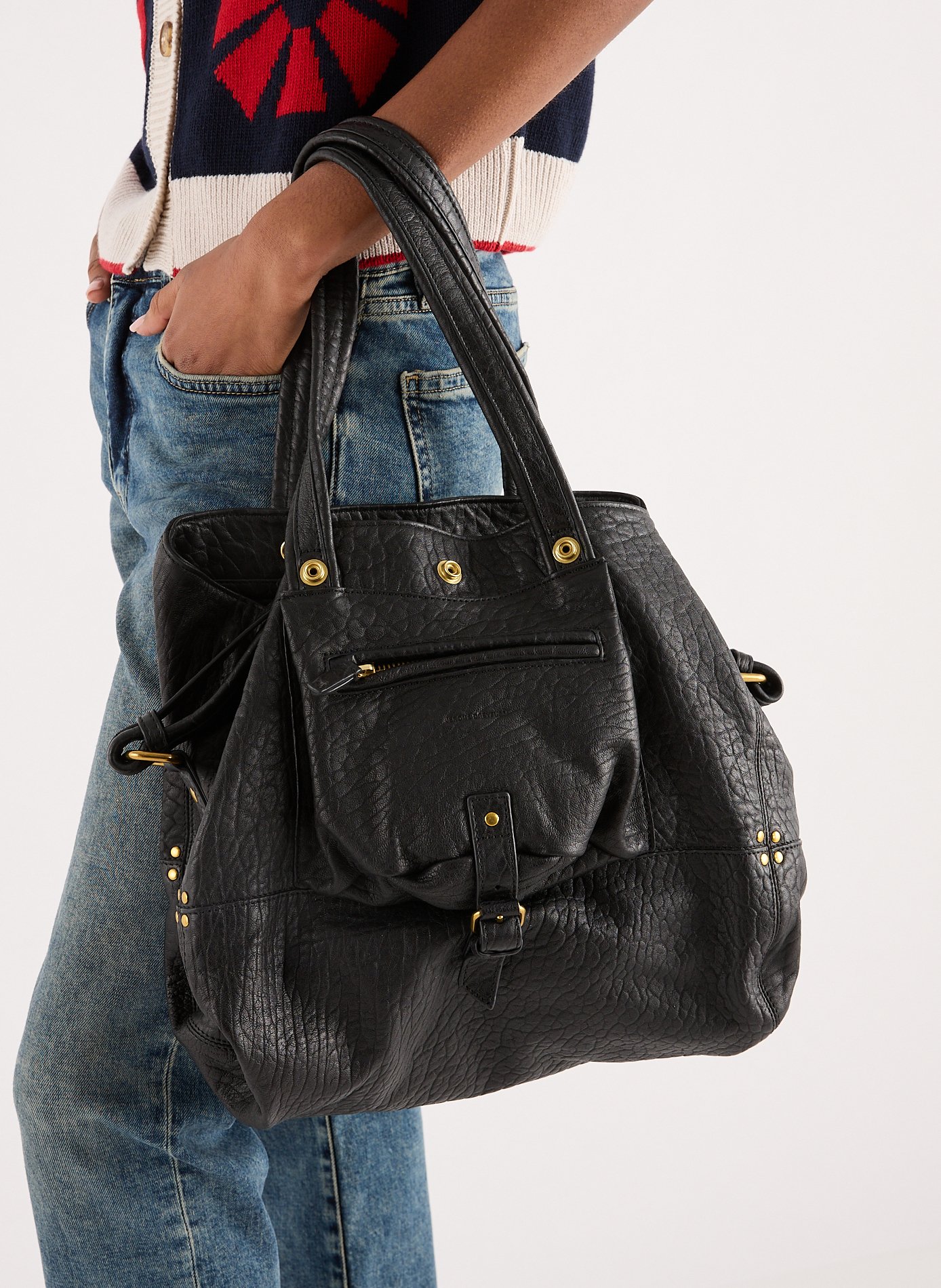 Sac à main Billy M en cuir d&#039;agneau JÉRÔME DREYFUSS Noir