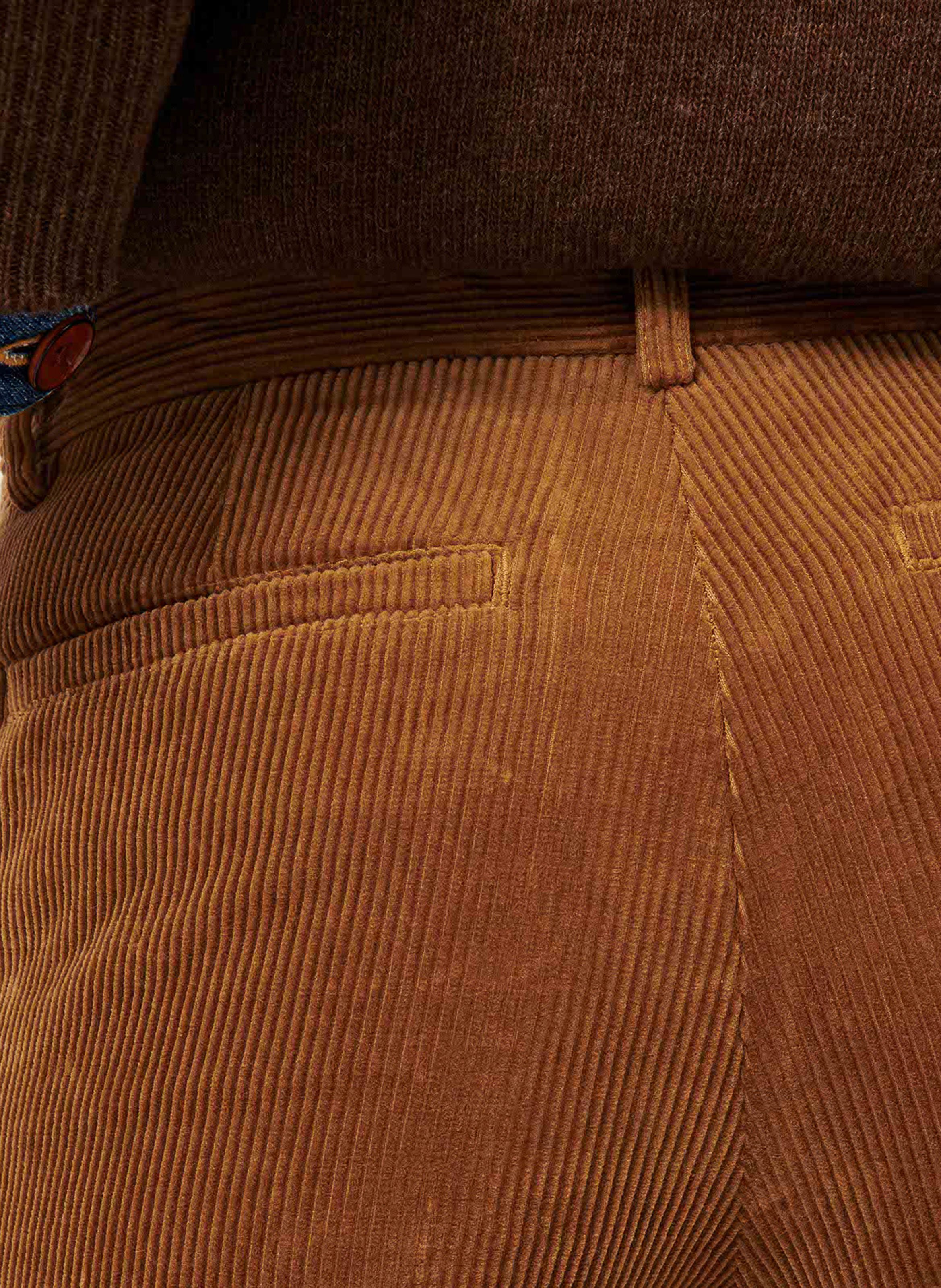 Pantalon droit en coton mélangé janet SESSUN Marron