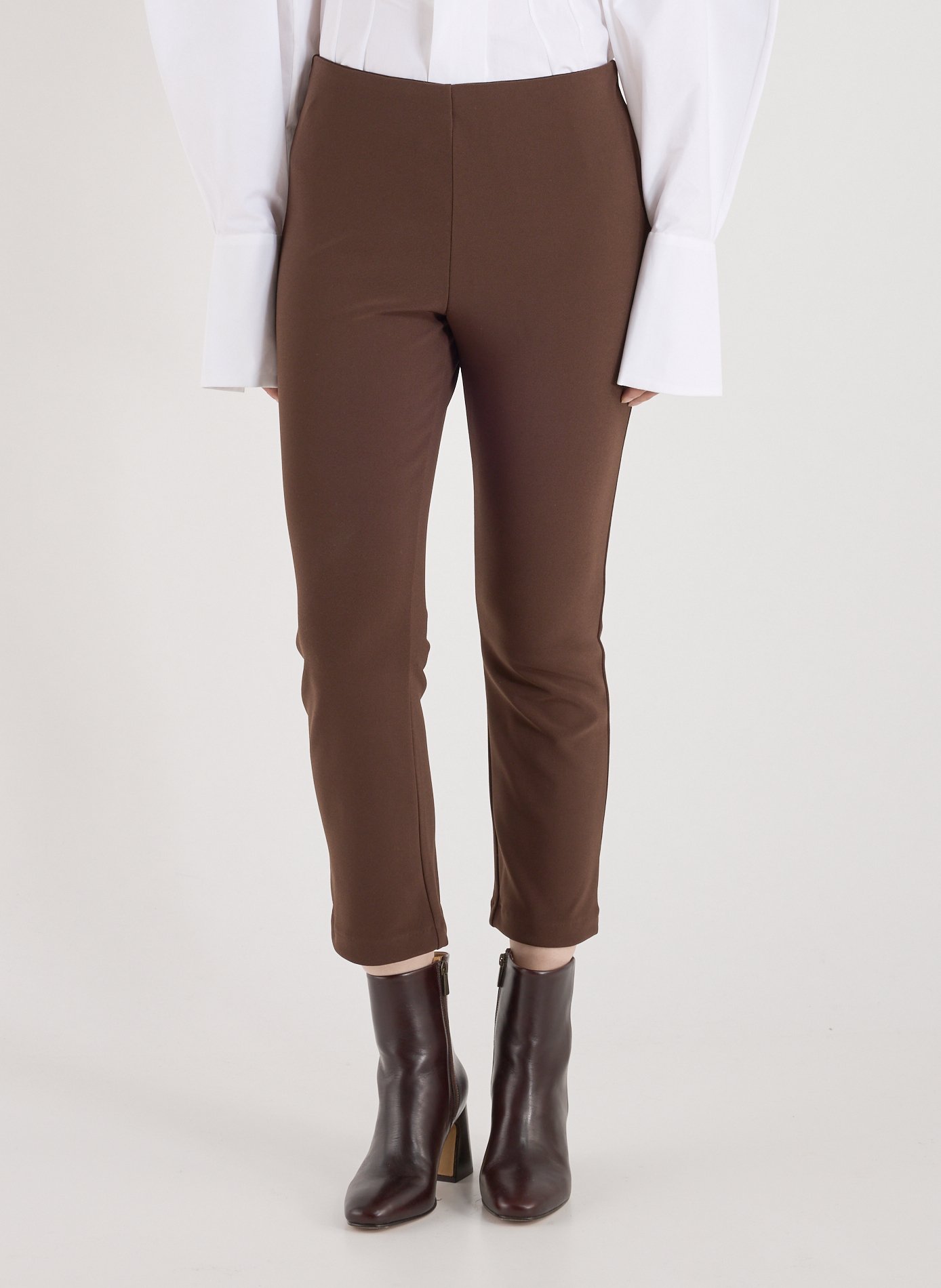 BY MALENE BIRGER Pantalon slim court Vilea Marron