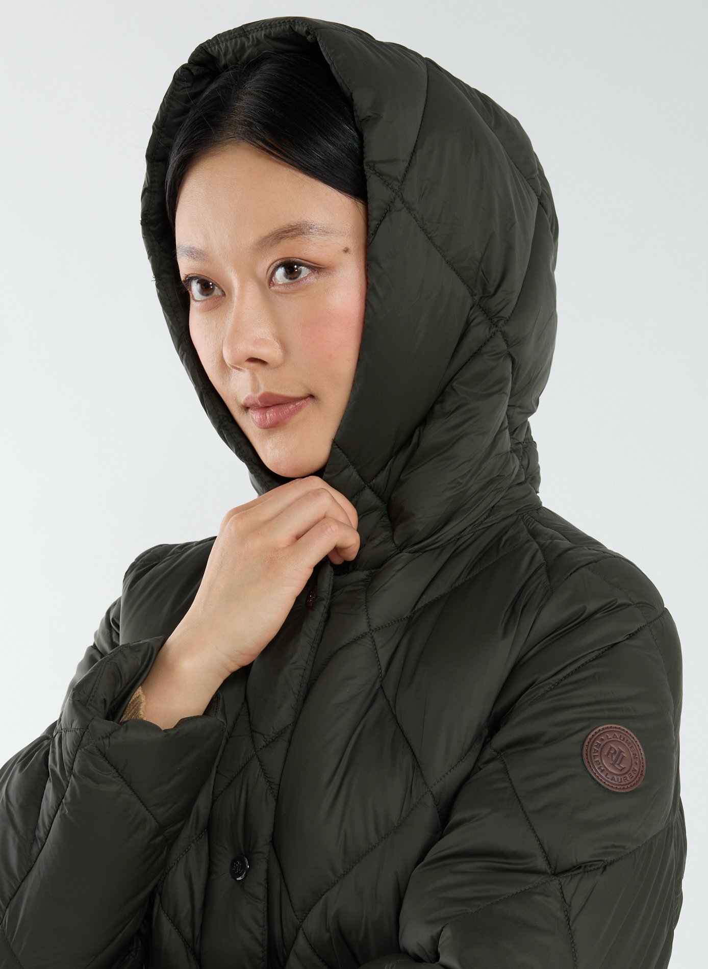 Manteau mi-long matelassé LAUREN Noir