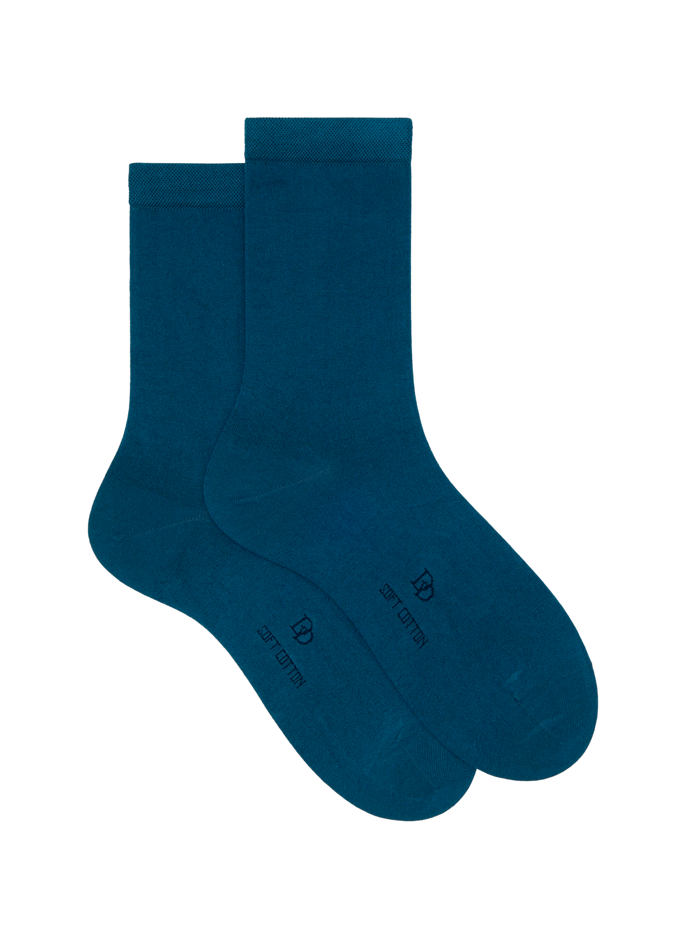 DORÉ DORÉ Chaussettes mi-hautes en coton Bleu