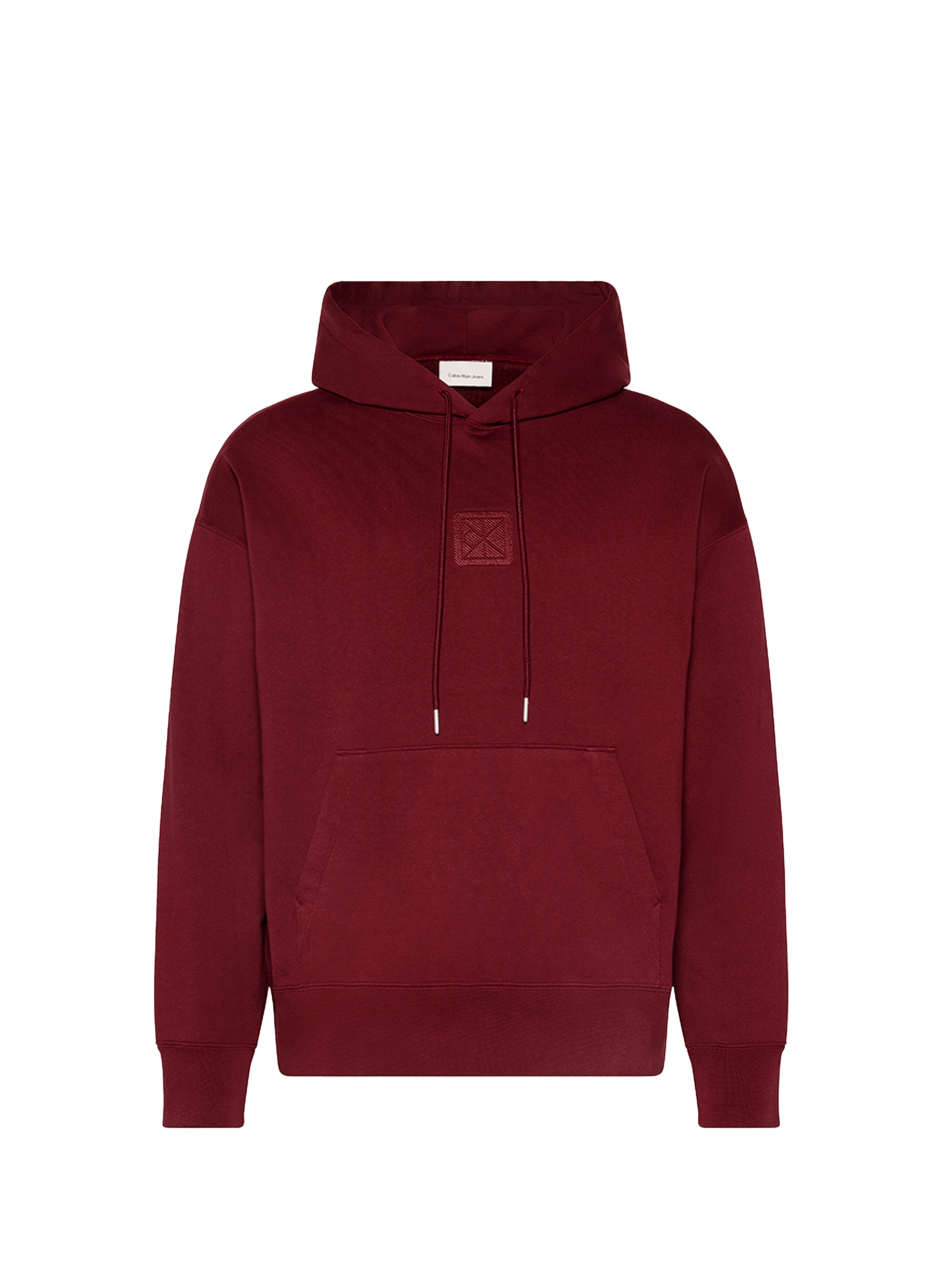 Hoodie en coton mélangé CALVIN KLEIN Rouge