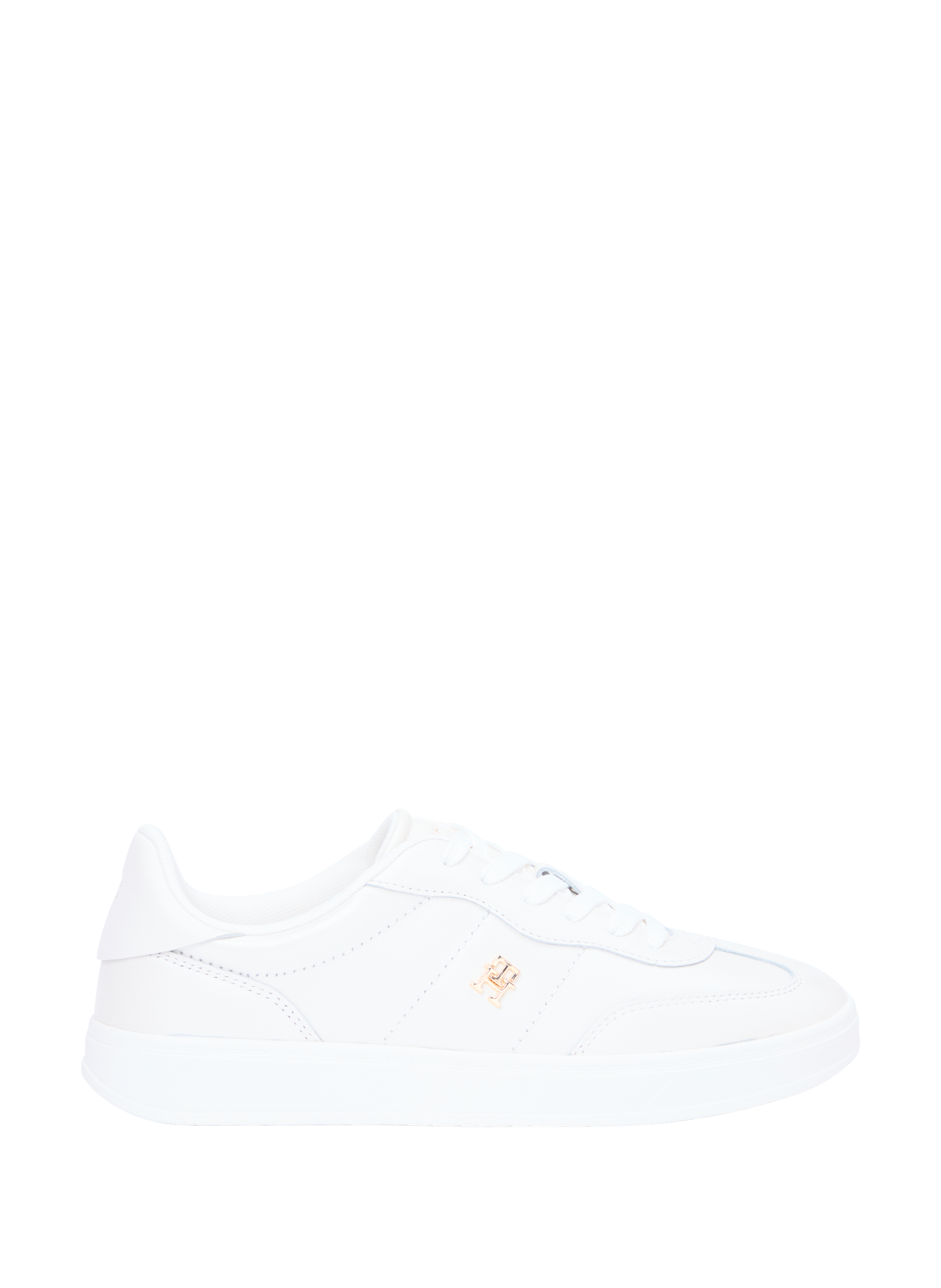 Baskets basses en cuir mélangé TOMMY HILFIGER Blanc