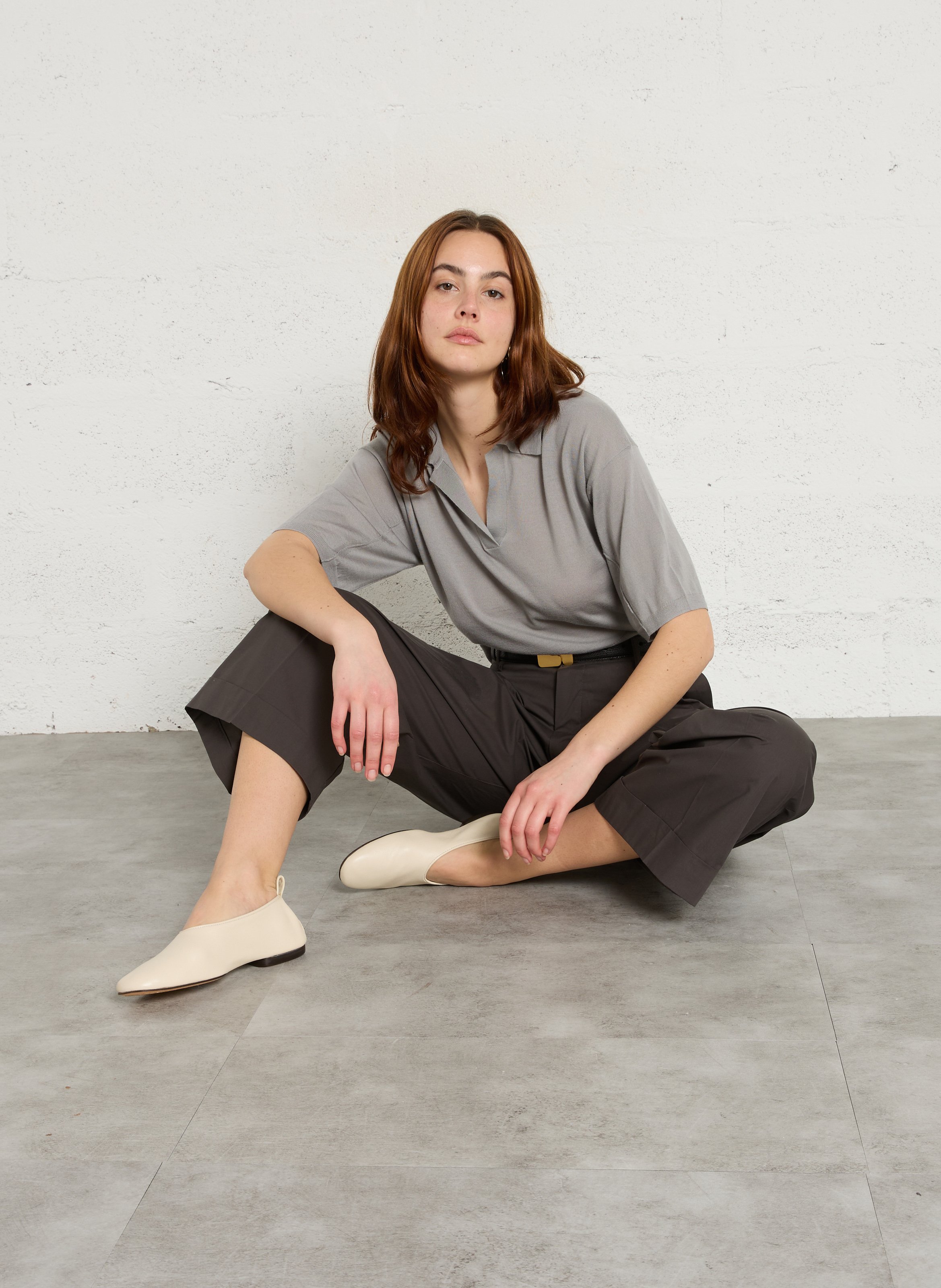 Ballerines en cuir Bala SOEUR Beige