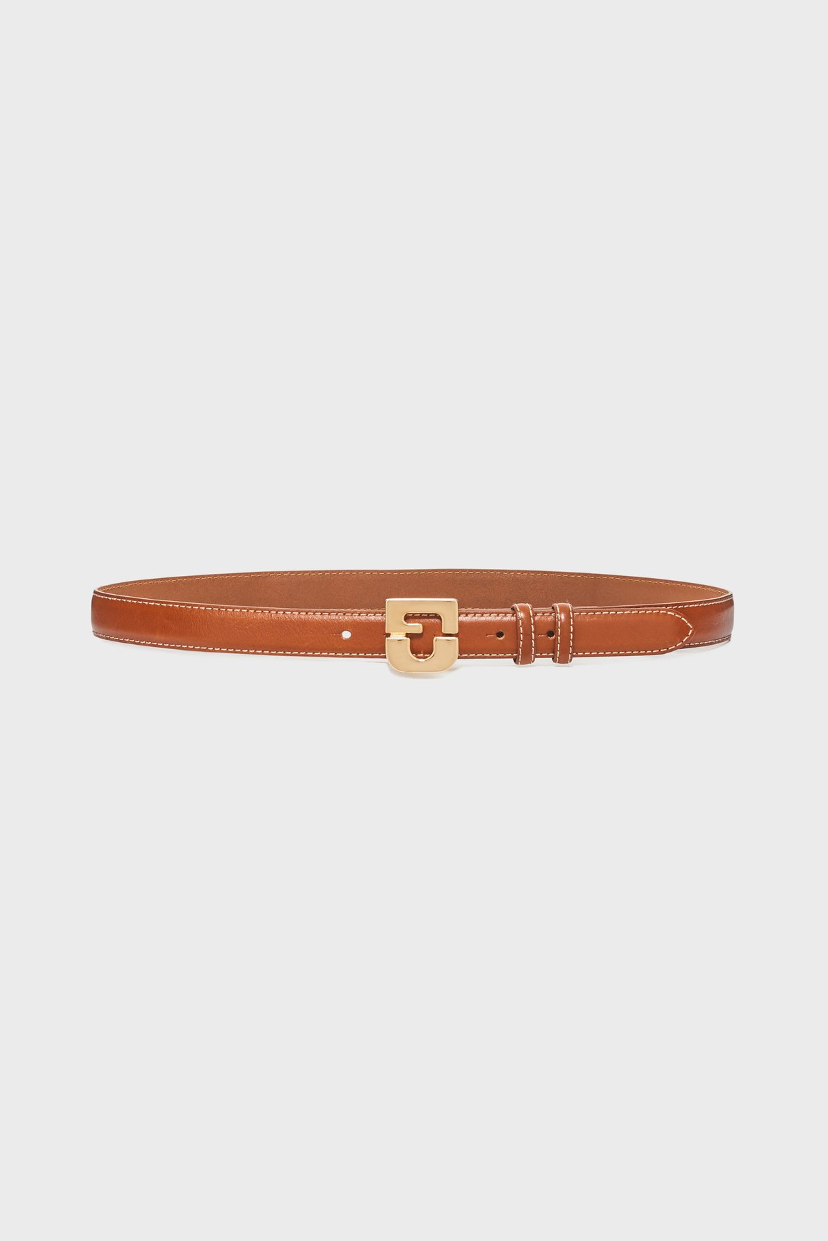 Ceinture signature en cuir - le lauren GERARD DAREL Marron