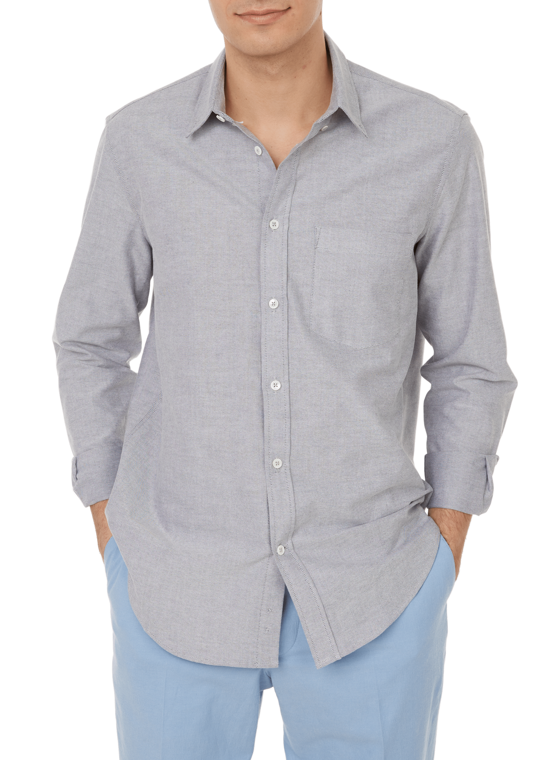 Cotton marl shirt EDITIONS 102 Green