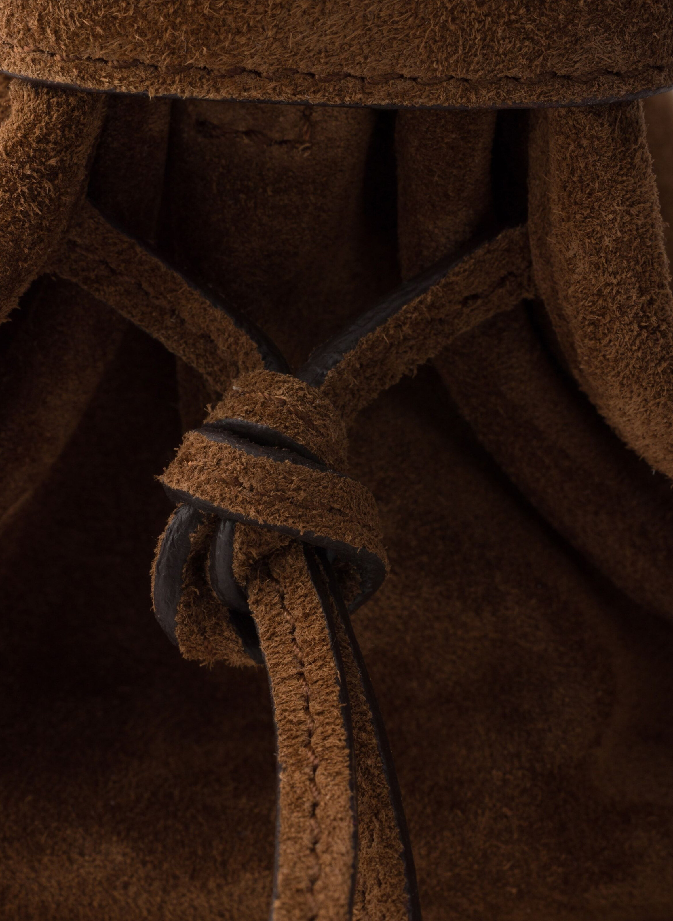 Mini sac prada bonnie en daim PRADA Marron