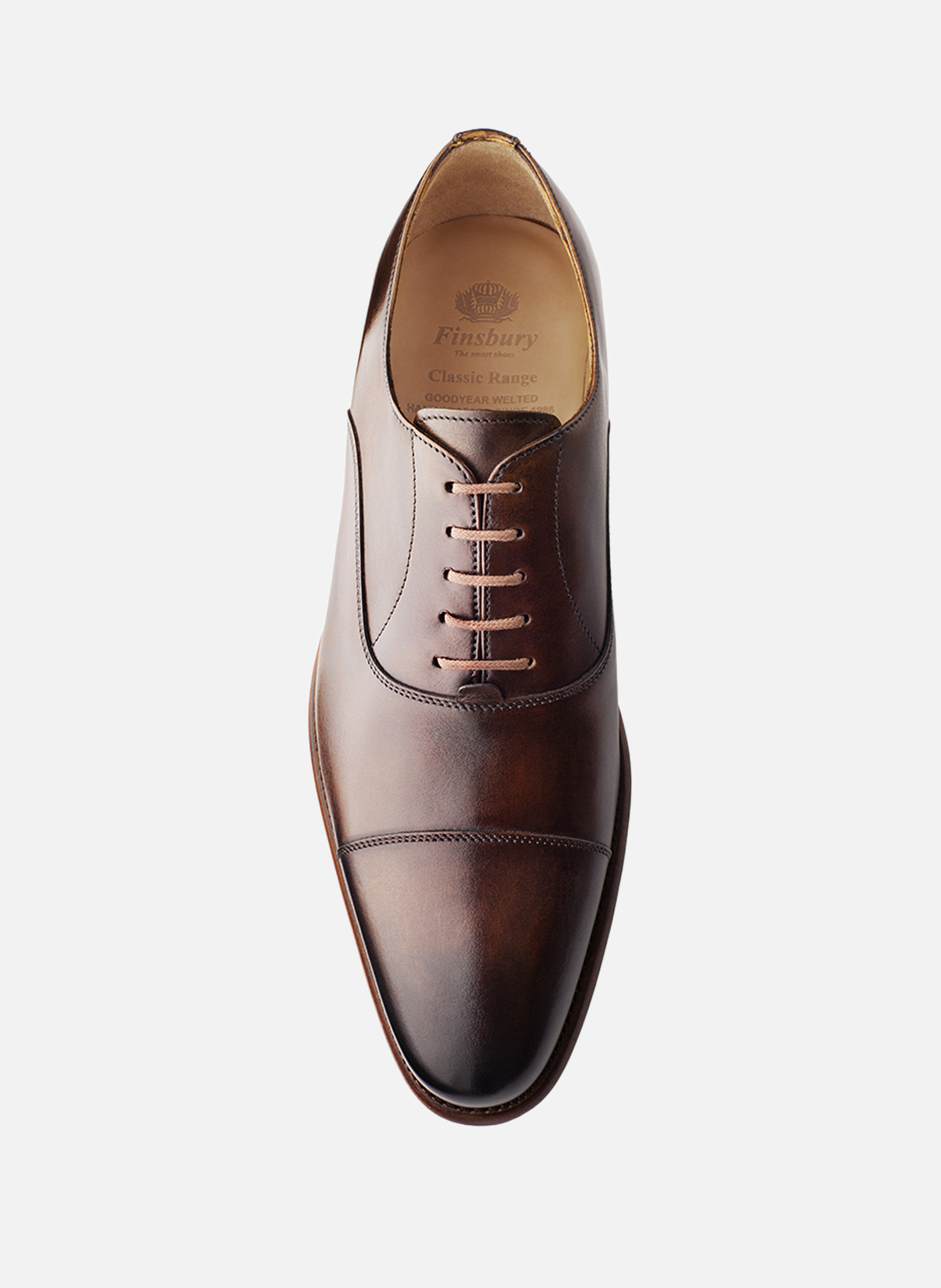 Richelieu cuir patiné CONSUL FINSBURY Marron