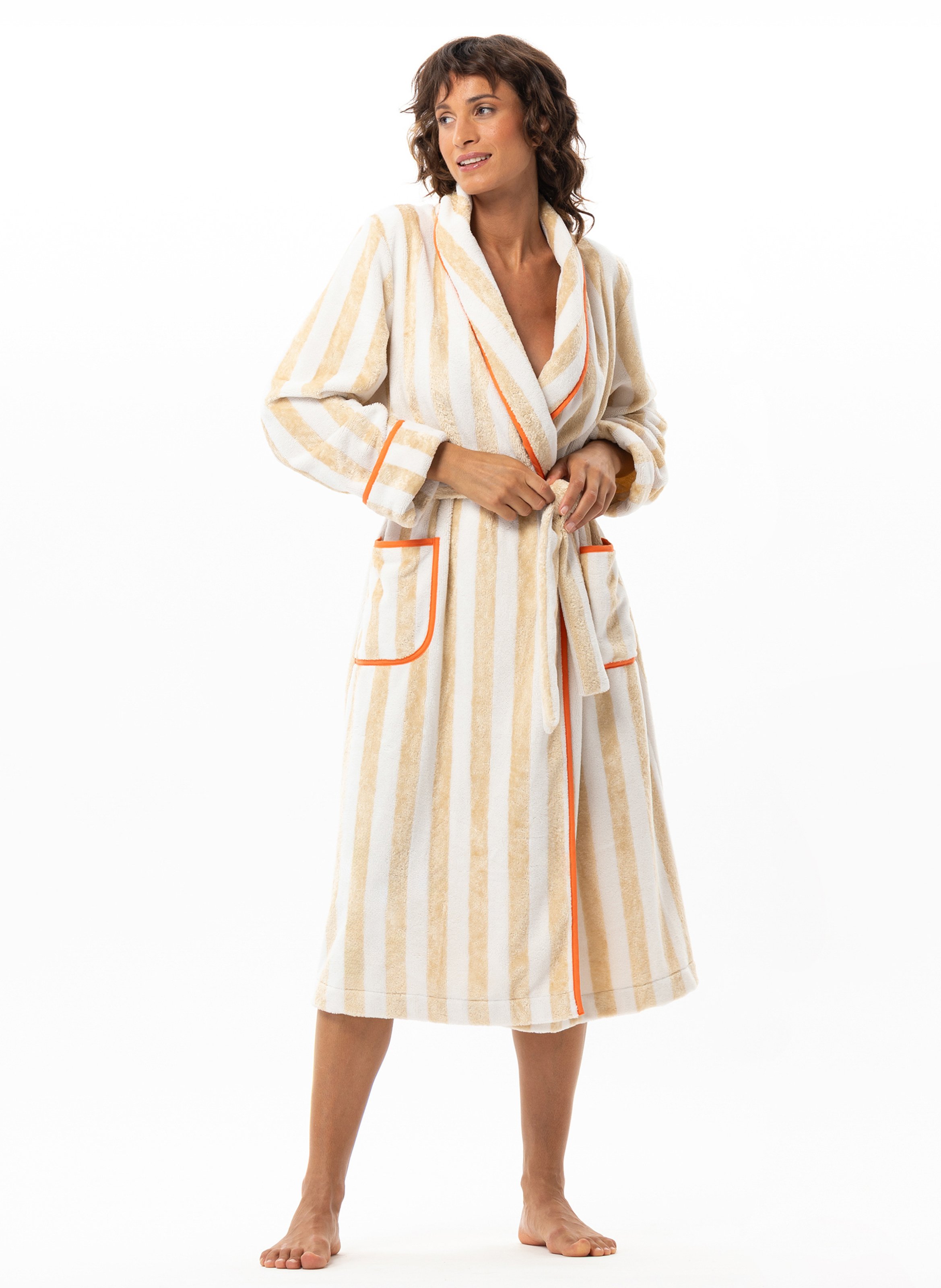 Peignoir en bouclette éponge transat 260 LE CHAT Multicolore