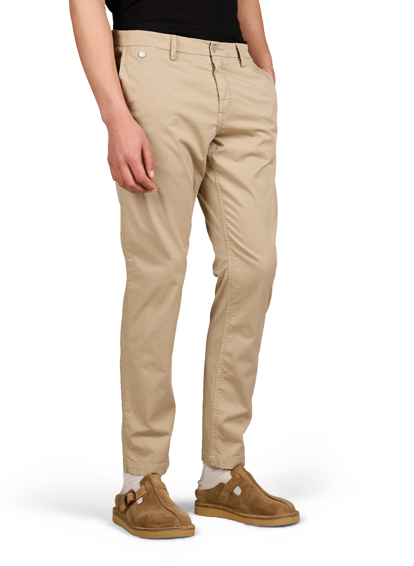 Pantalon uni en coton mélangé REPLAY Orange