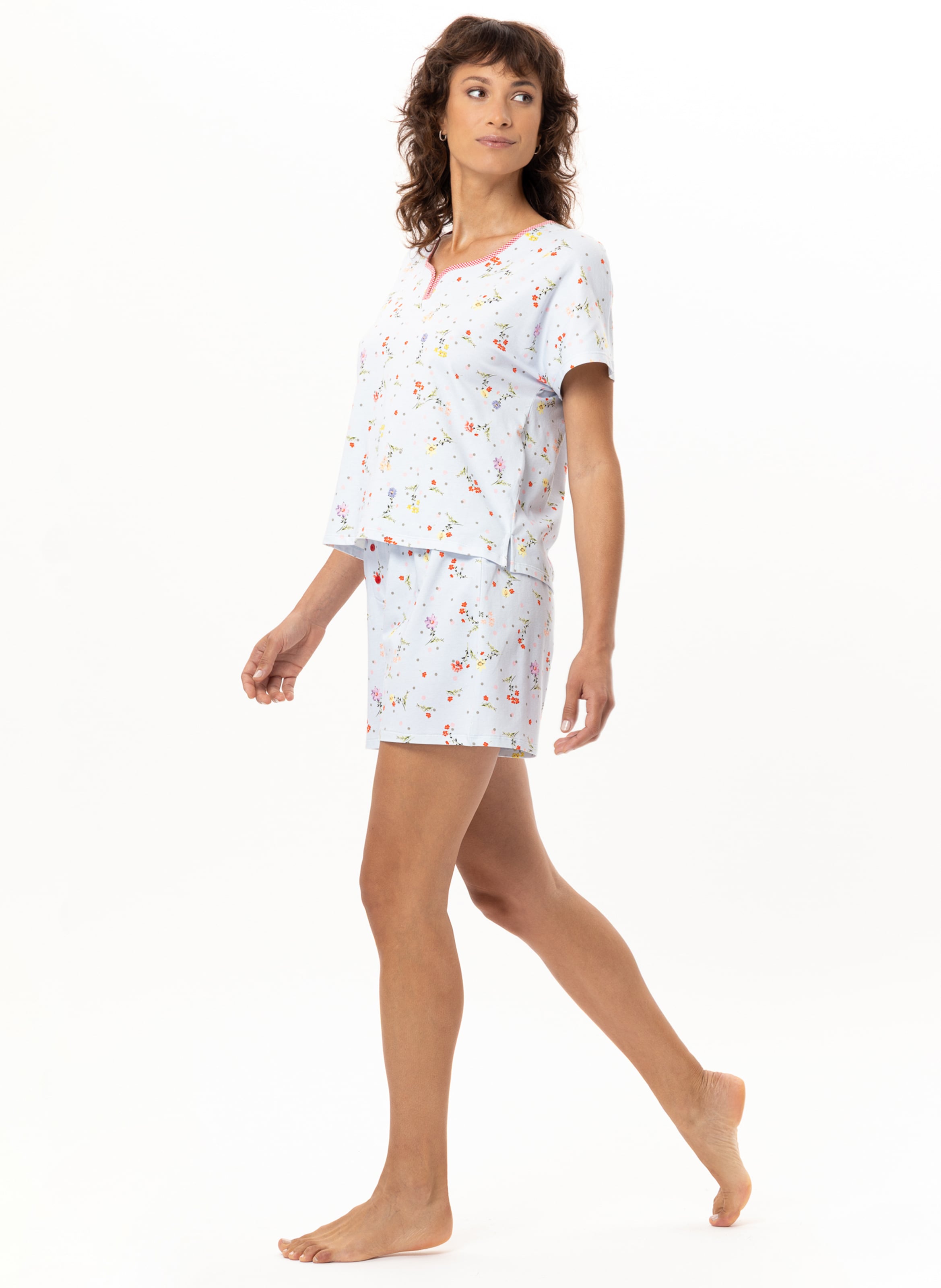 Pyjama short en coton daisy 200 LE CHAT Multicolore