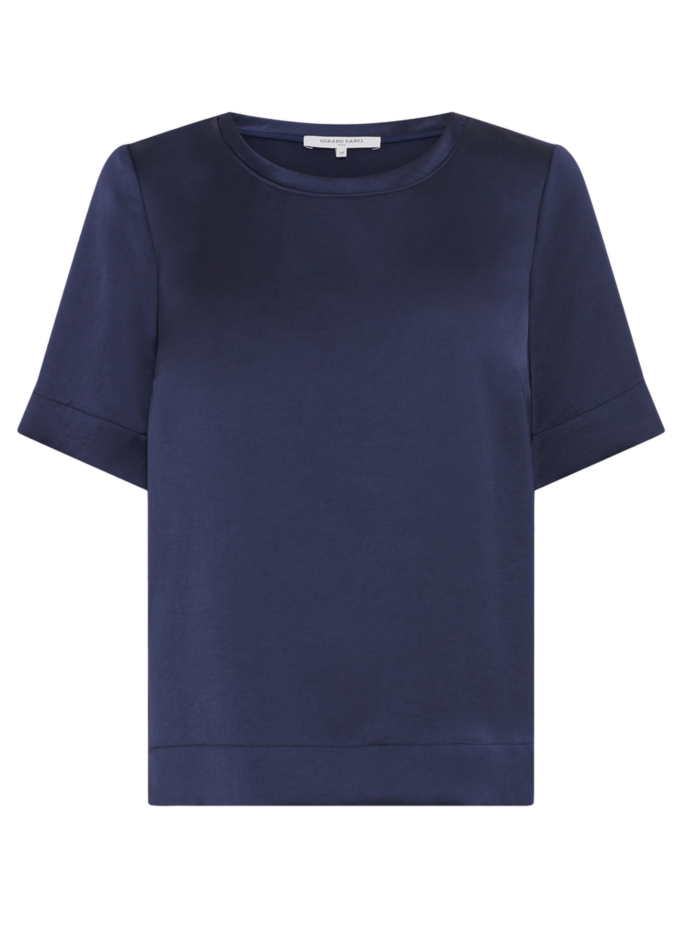 Top en satin - cileia  Marine