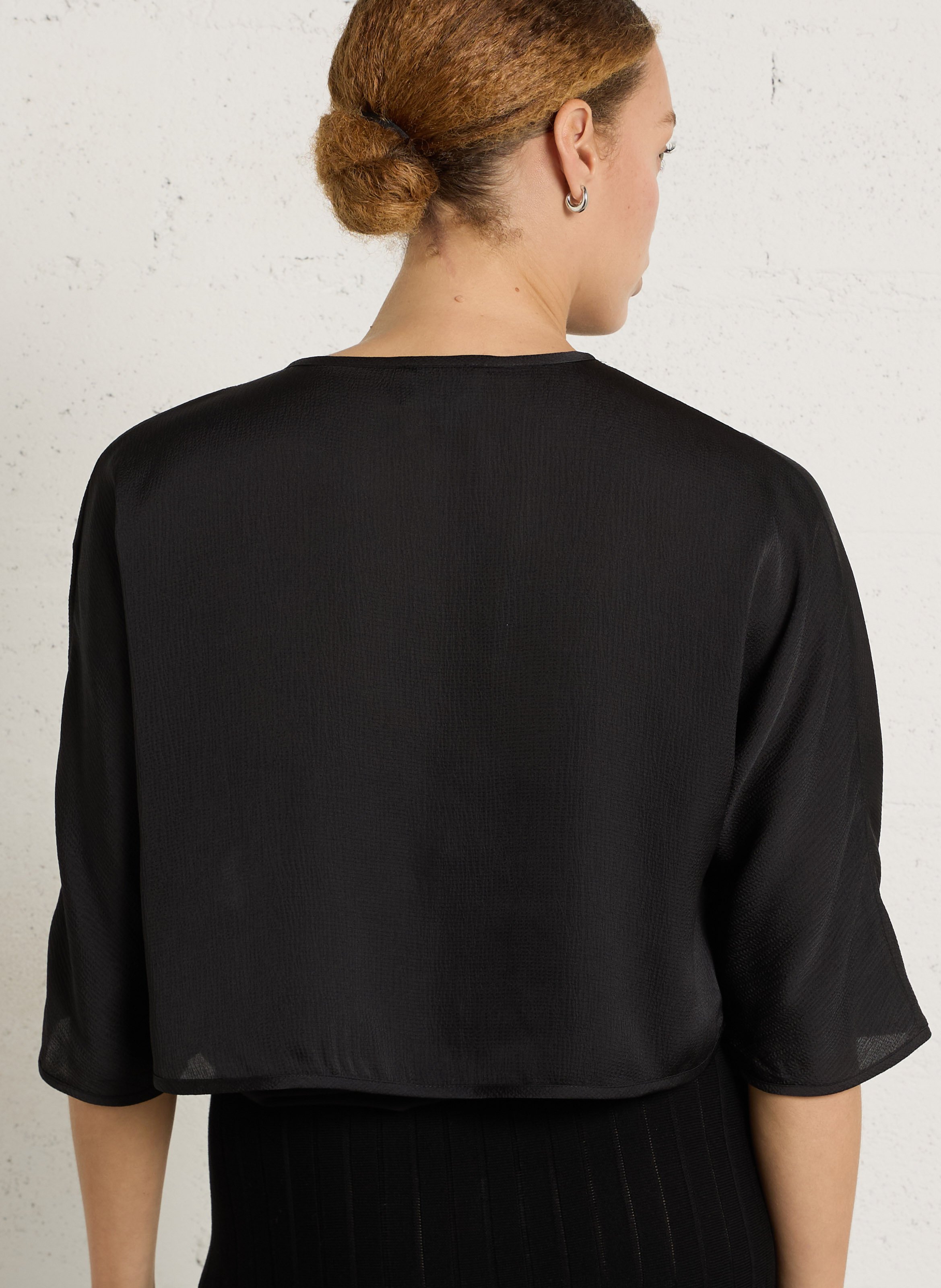 Top court col rond dino MAISON 123 Noir