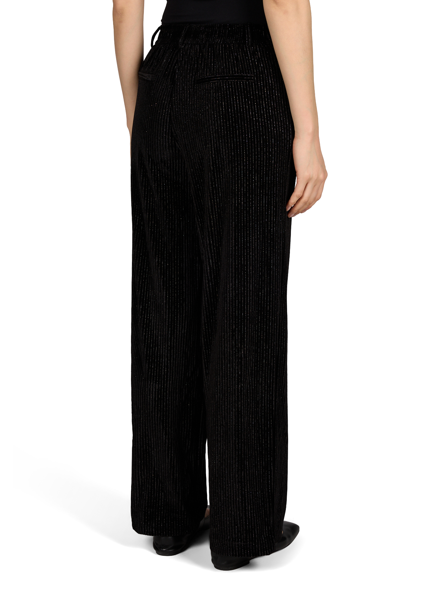 Glänzende Vivarone Hose VILA Schwarz