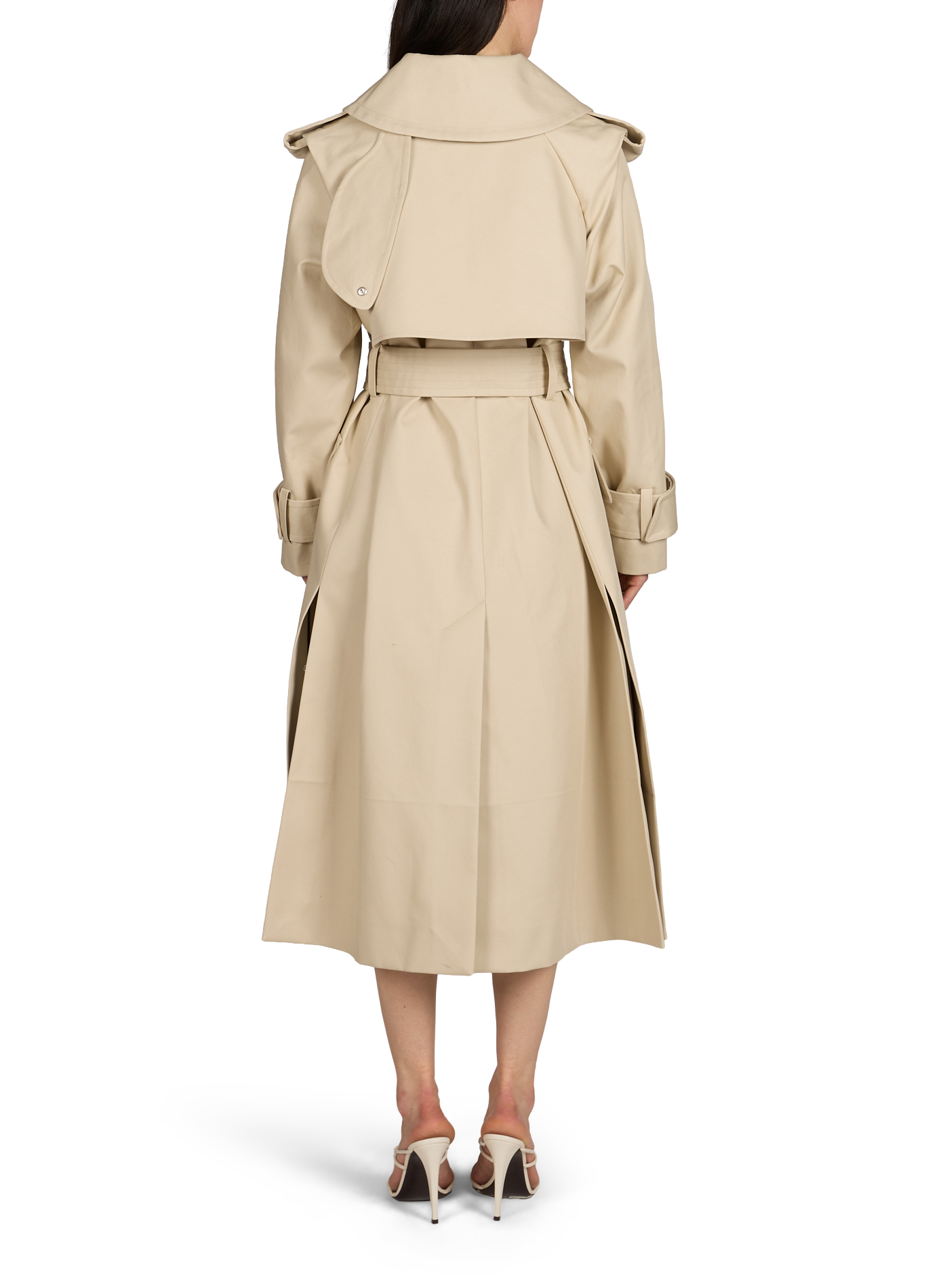 Trench Philippa en coton VICTORIA BECKHAM Beige