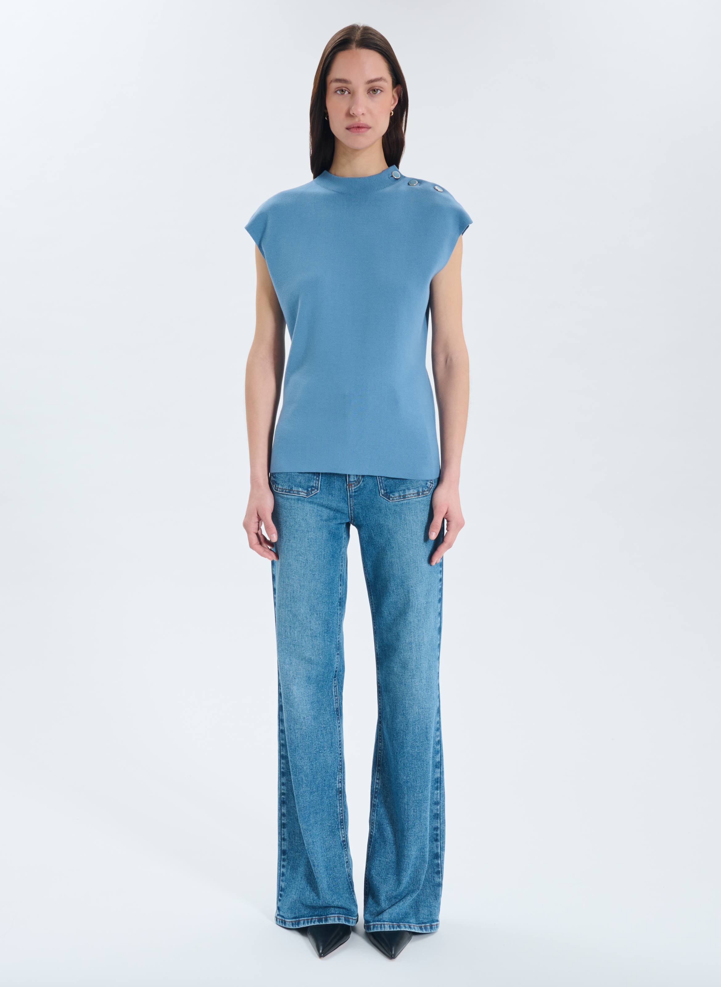 Pull  nigella ZAPA Bleu