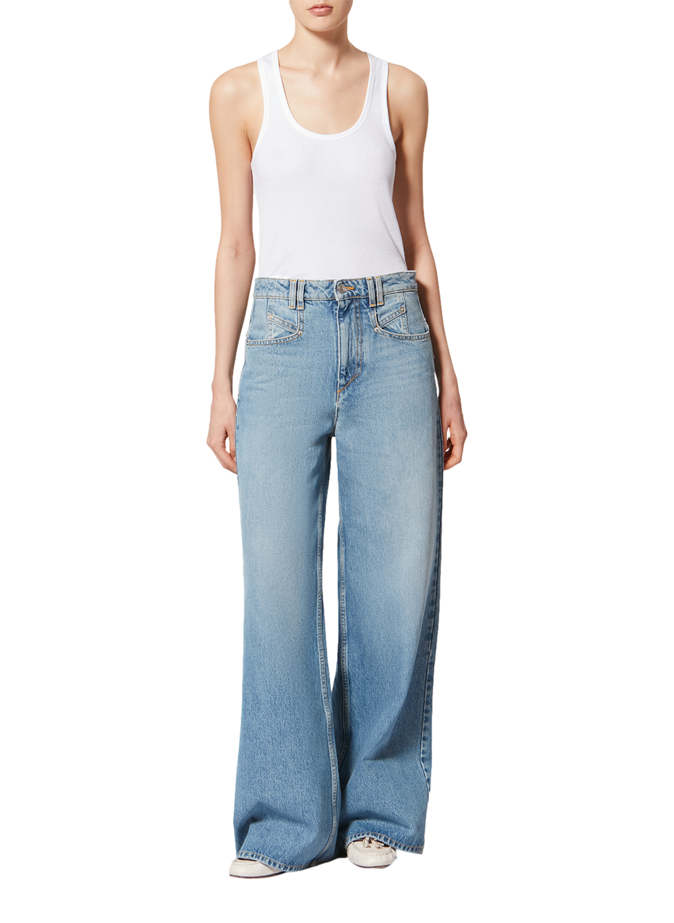 Théa Baumwolltanktop ISABEL MARANT Weiss
