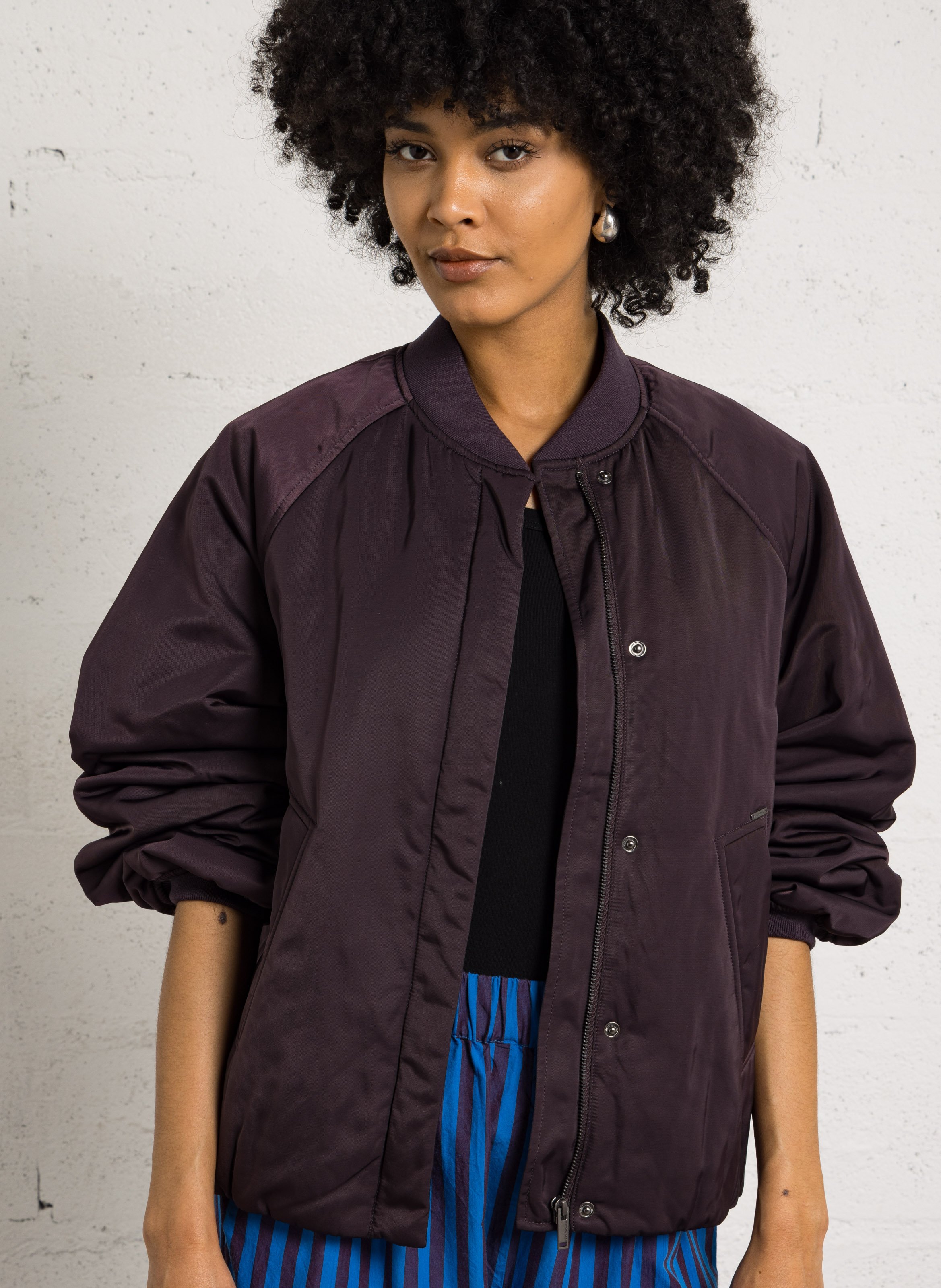 Veste oversize unie manches longues IKKS Violet