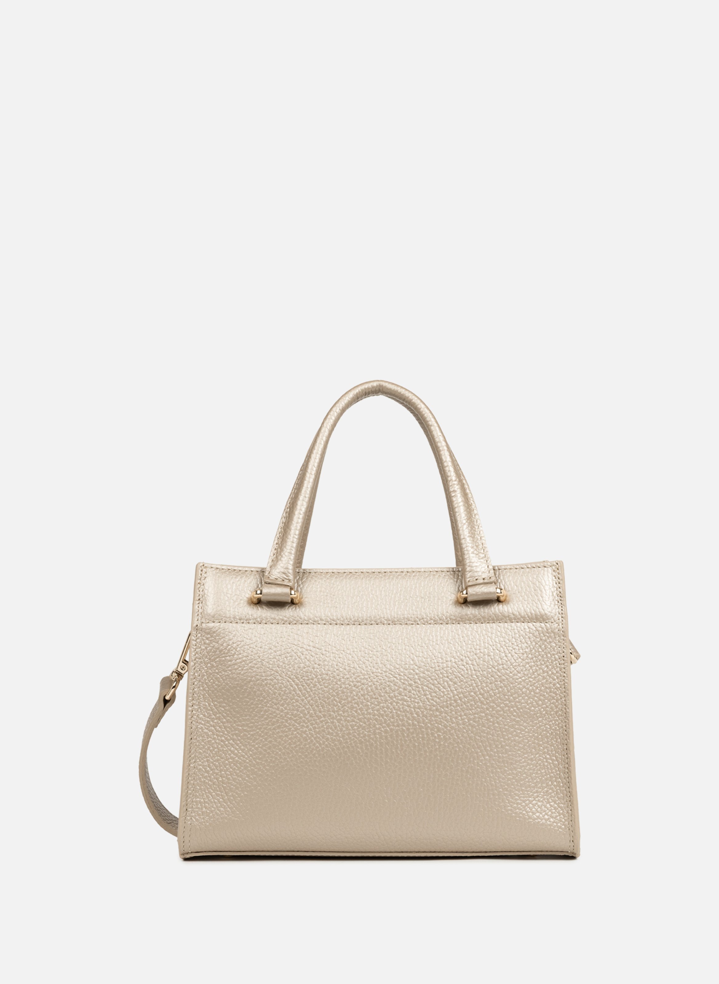 Petit sac à main - foulonné double daily LANCASTER Doré