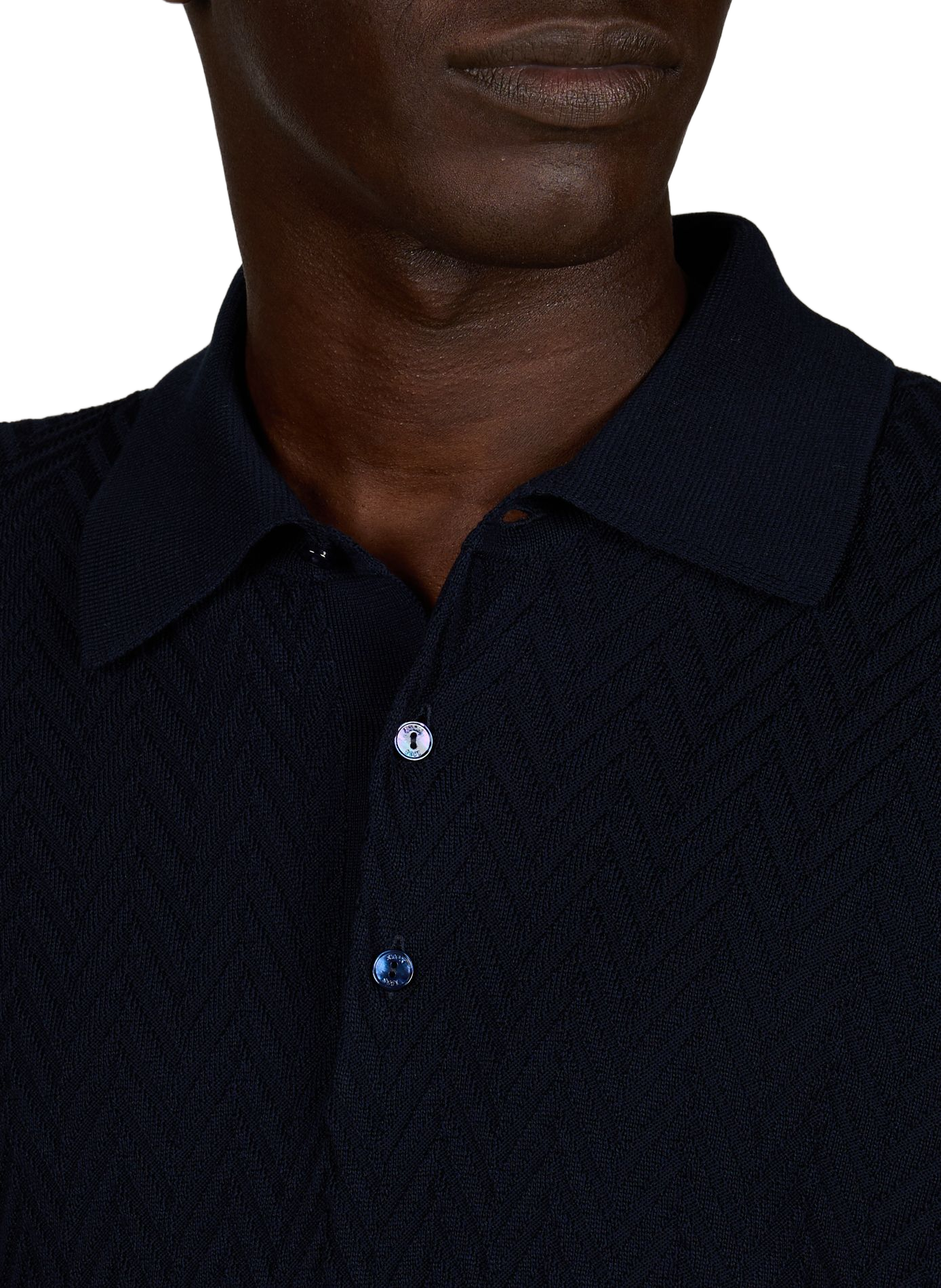 Polo-Strickpullover ETON Blau