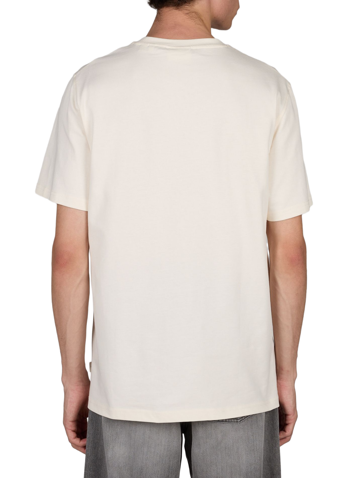 T-shirt droit imprimé en coton LES DEUX Blanc