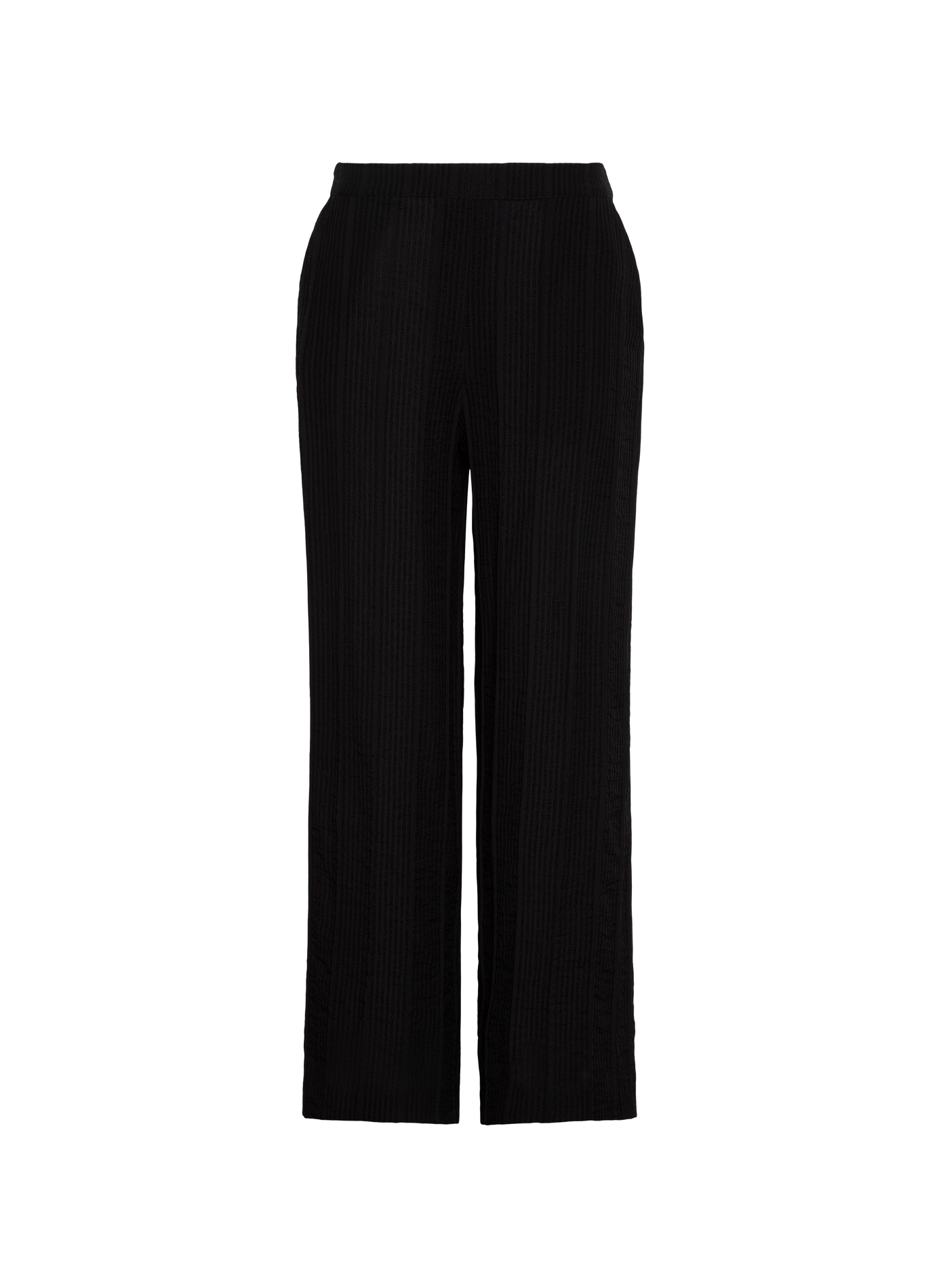 Gerade Hose mit Knittereffekt CALVIN KLEIN Schwarz
