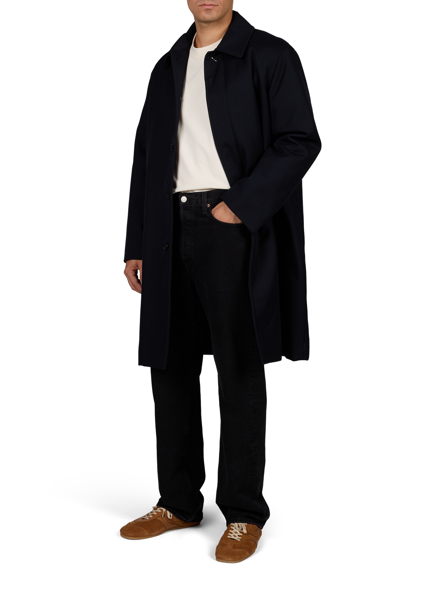 Oversized parka met klassieke kraag A.P.C. Blauw