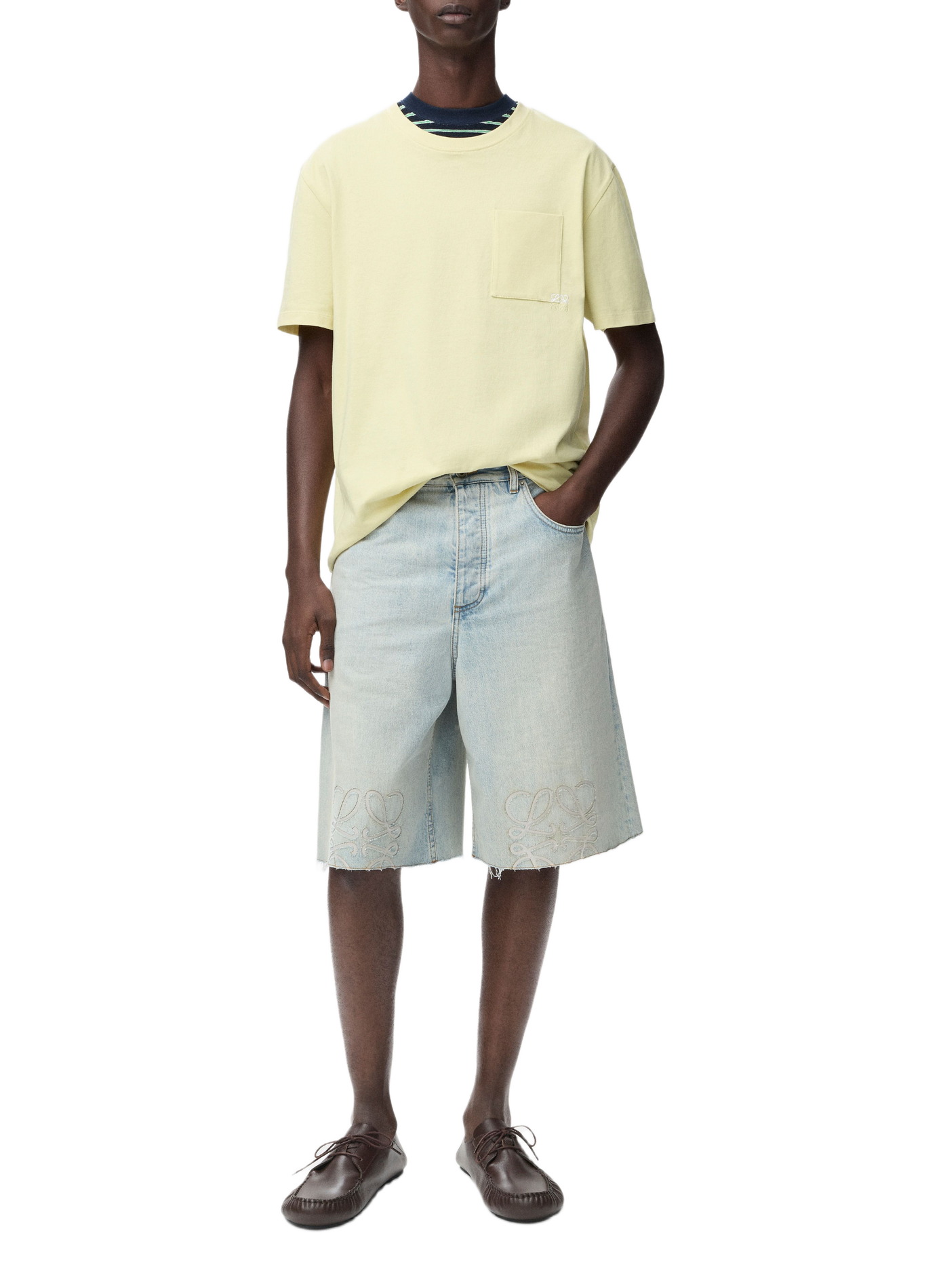T-shirt décontracté en coton LOEWE Jaune