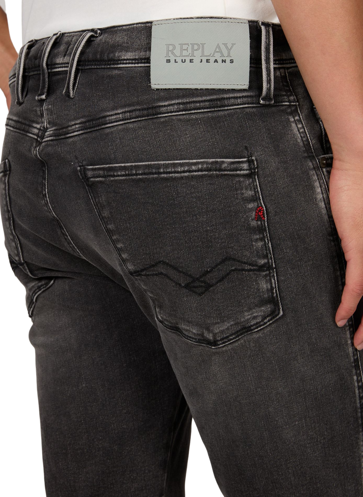 Cotton skinny jeans REPLAY Grey