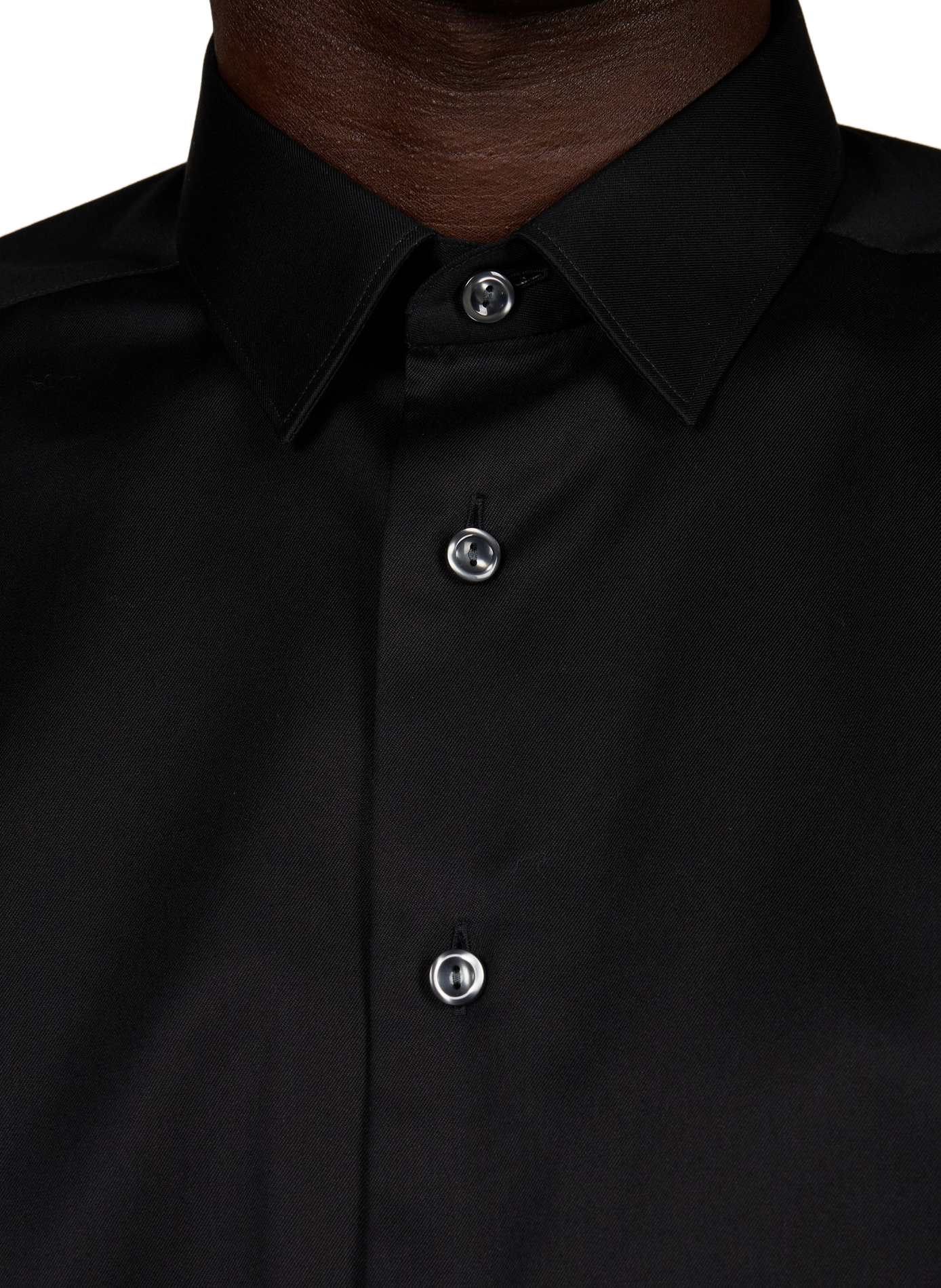 Chemise en coton ETON Noir