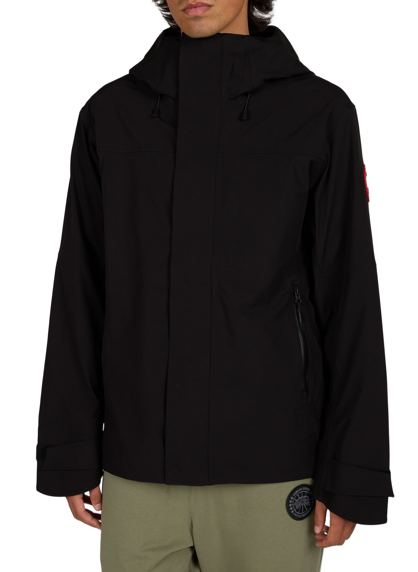 Rechte parka met capuchon CANADA GOOSE Zwart
