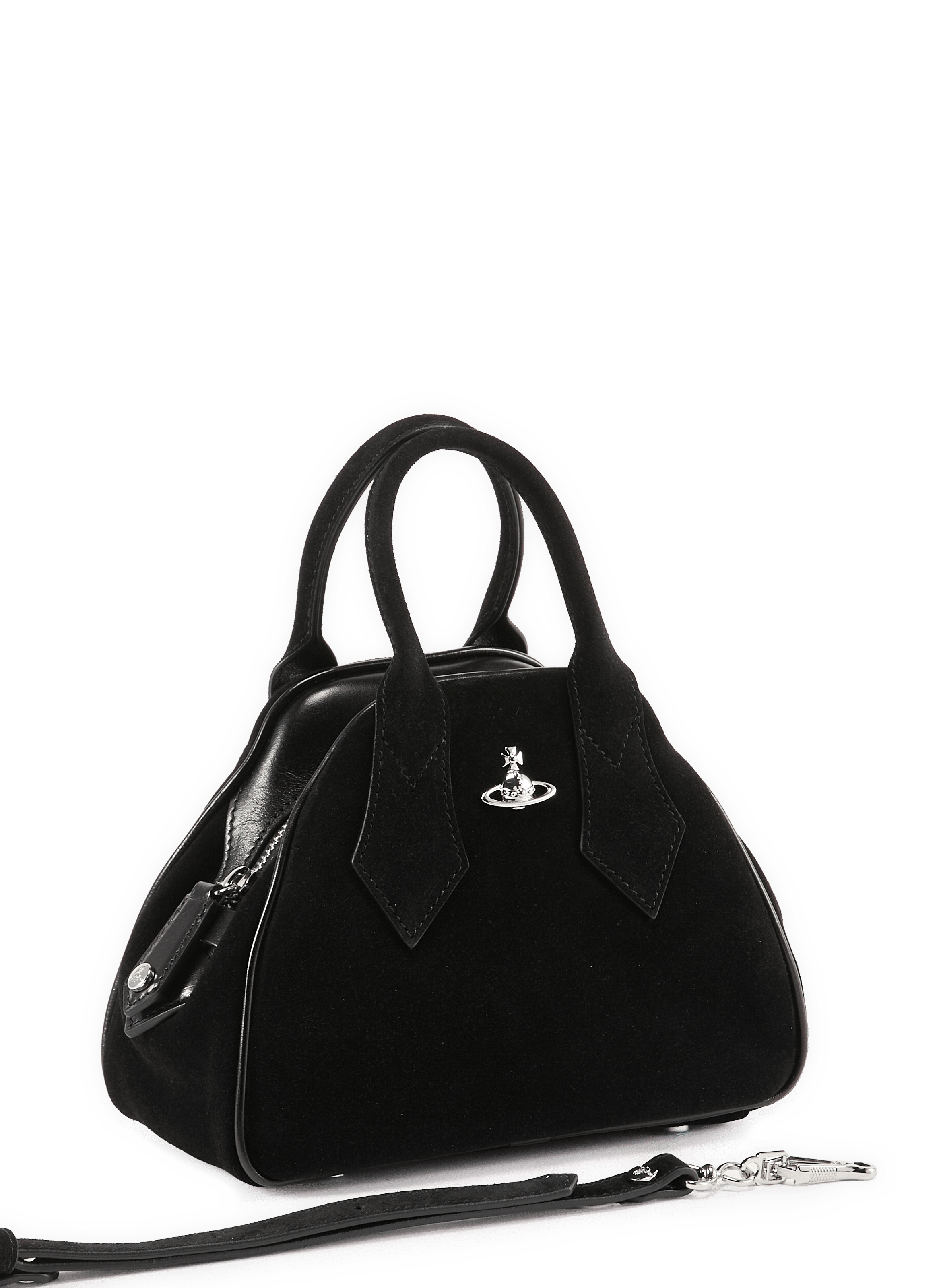 Wildleder-Ledertasche VIVIENNE WESTWOOD Schwarz
