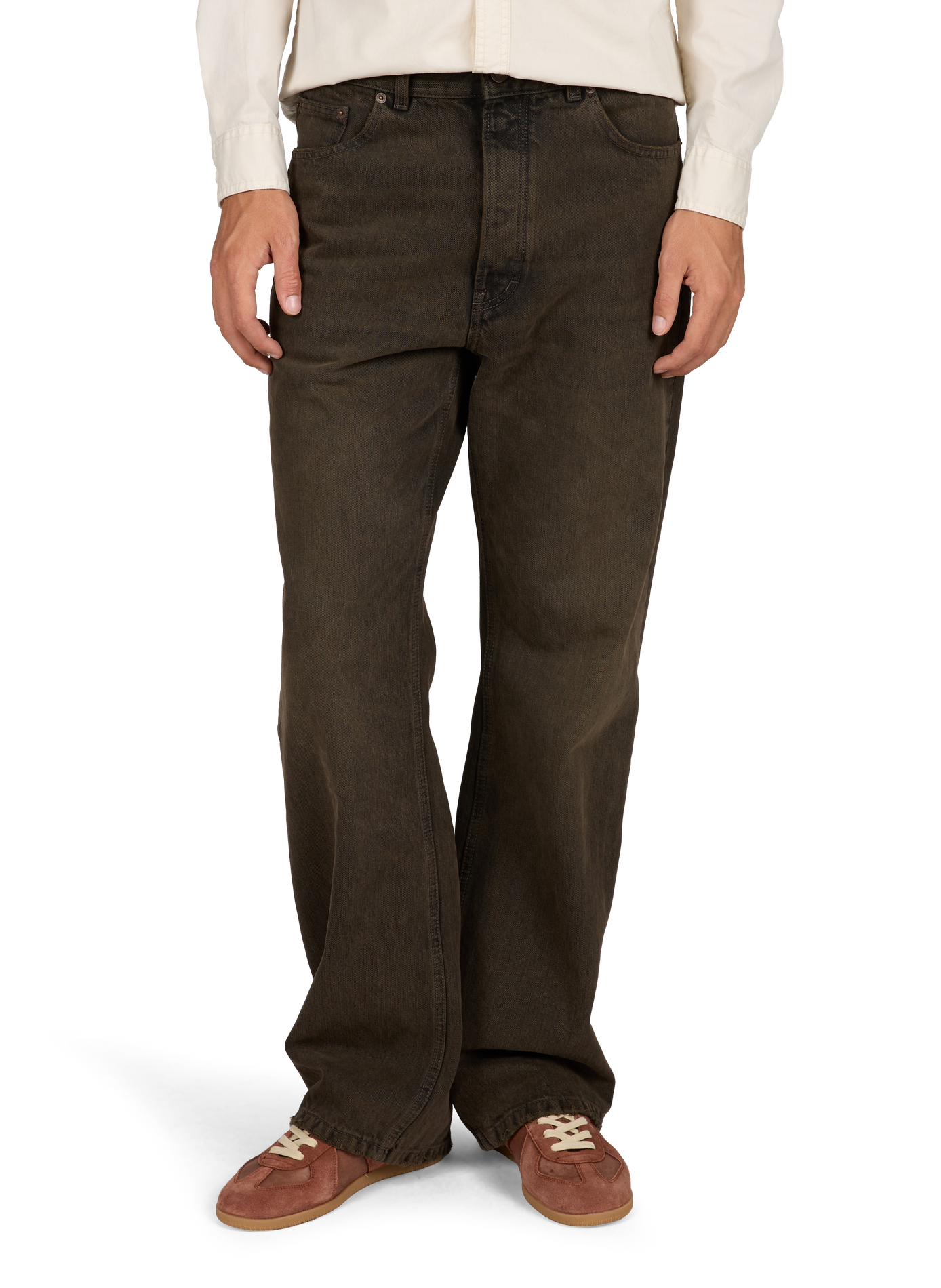 Jean droit décontracté en coton JEANERICA DENIM Bleu