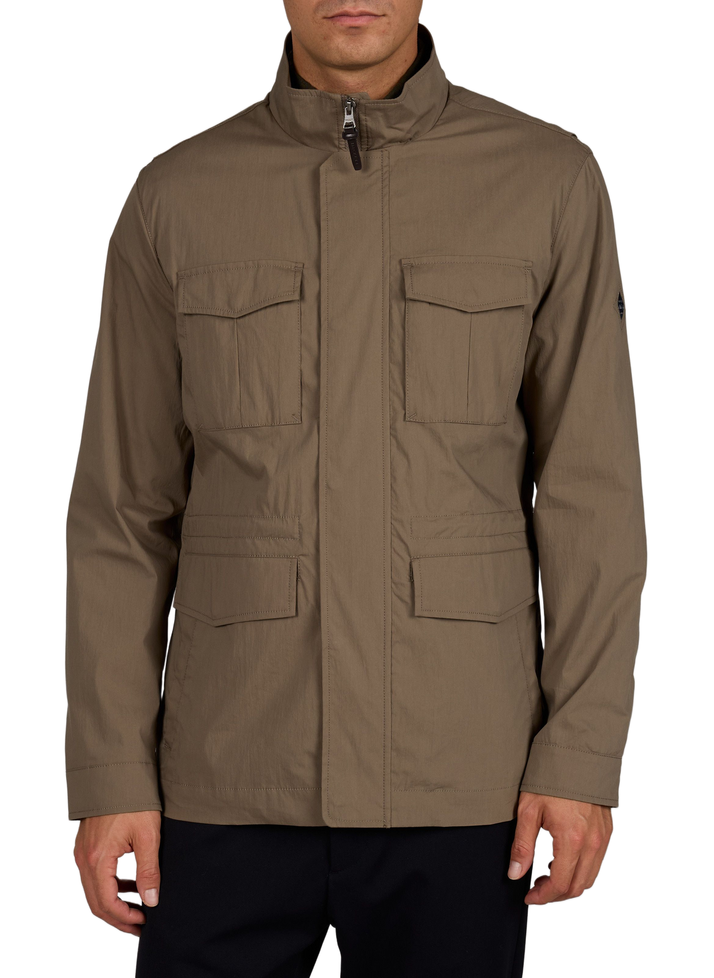 Veste saharienne en coton mélangé HACKETT Beige