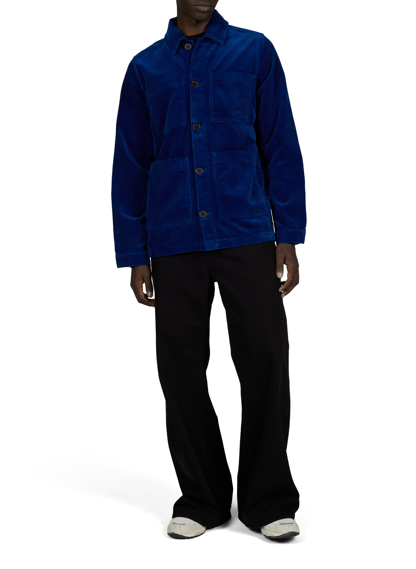 Straight Esteve jacket in ribbed cotton | Blue LAFAURIE Men