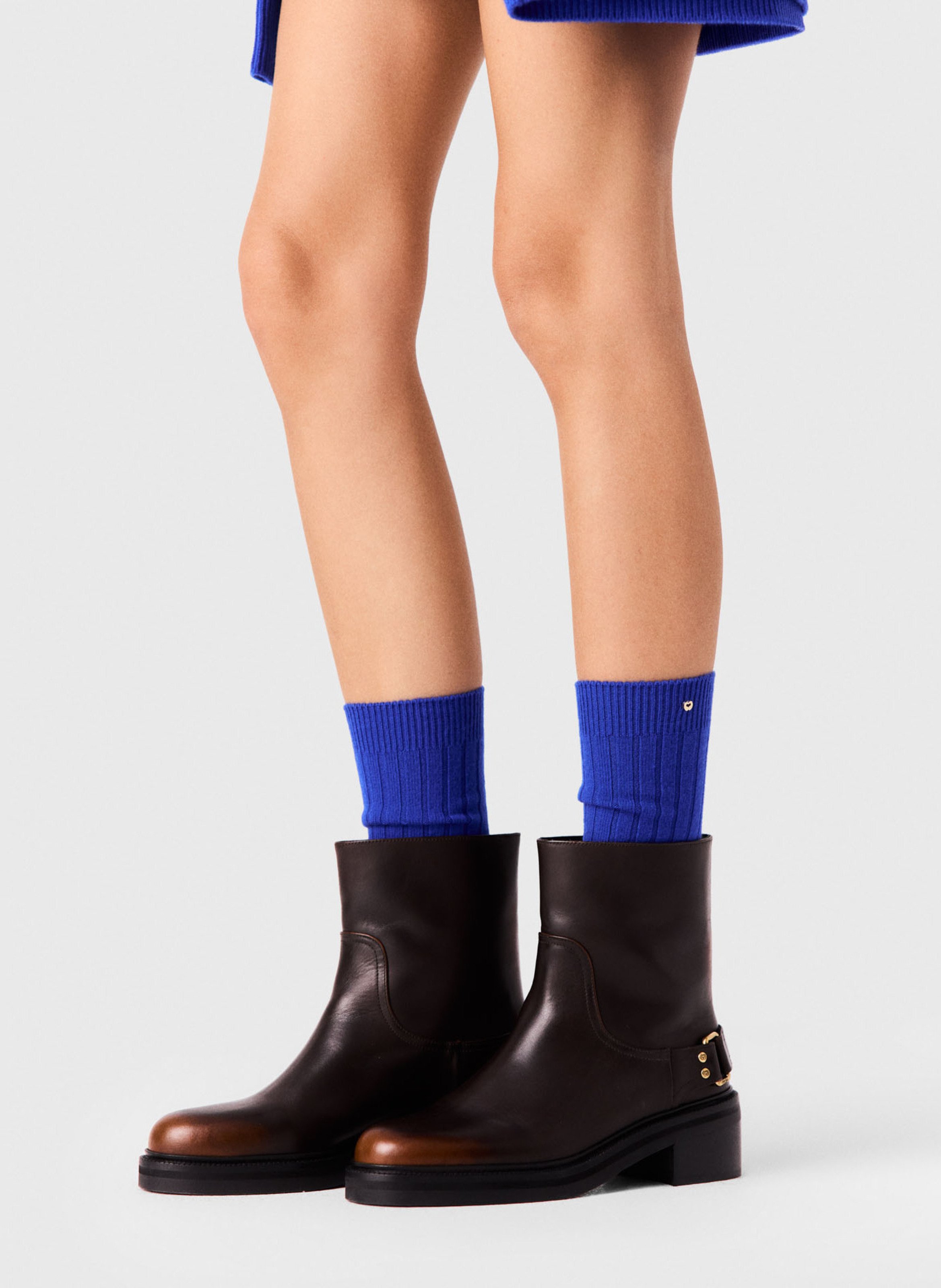 Chaussettes en laine mélangée MAJE Bleu