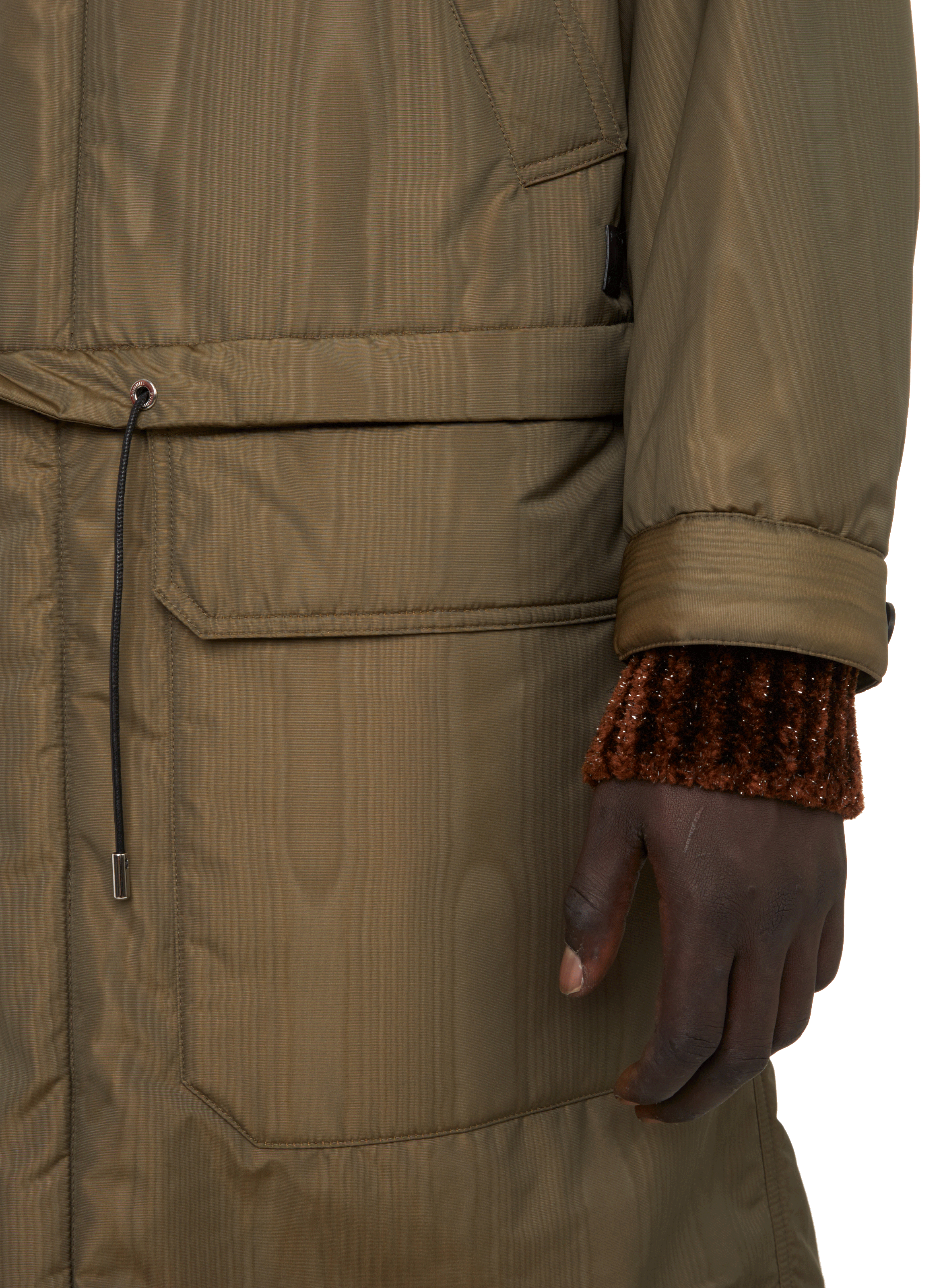 Parka longue 2-en-1 à capuche DUNHILL Vert