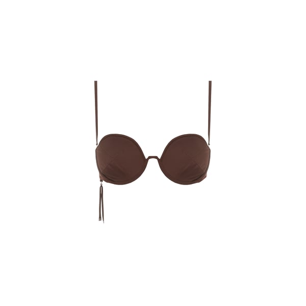 Jacquemus Brown Le Raphia 'le Haut De Maillot Aouro' Bikini Top
