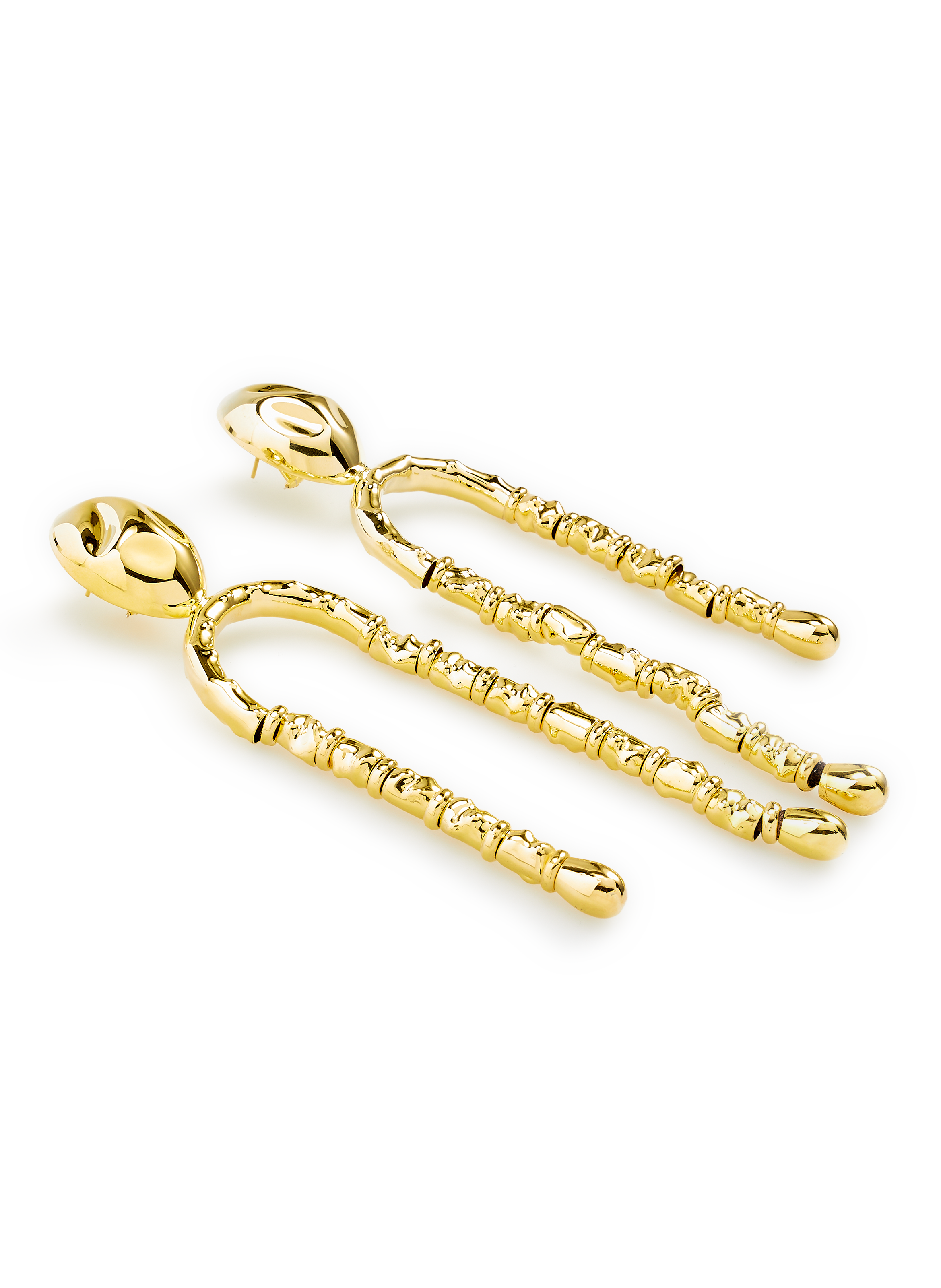 Uricao silver plated brass Earrings MONICA SORDO Golden