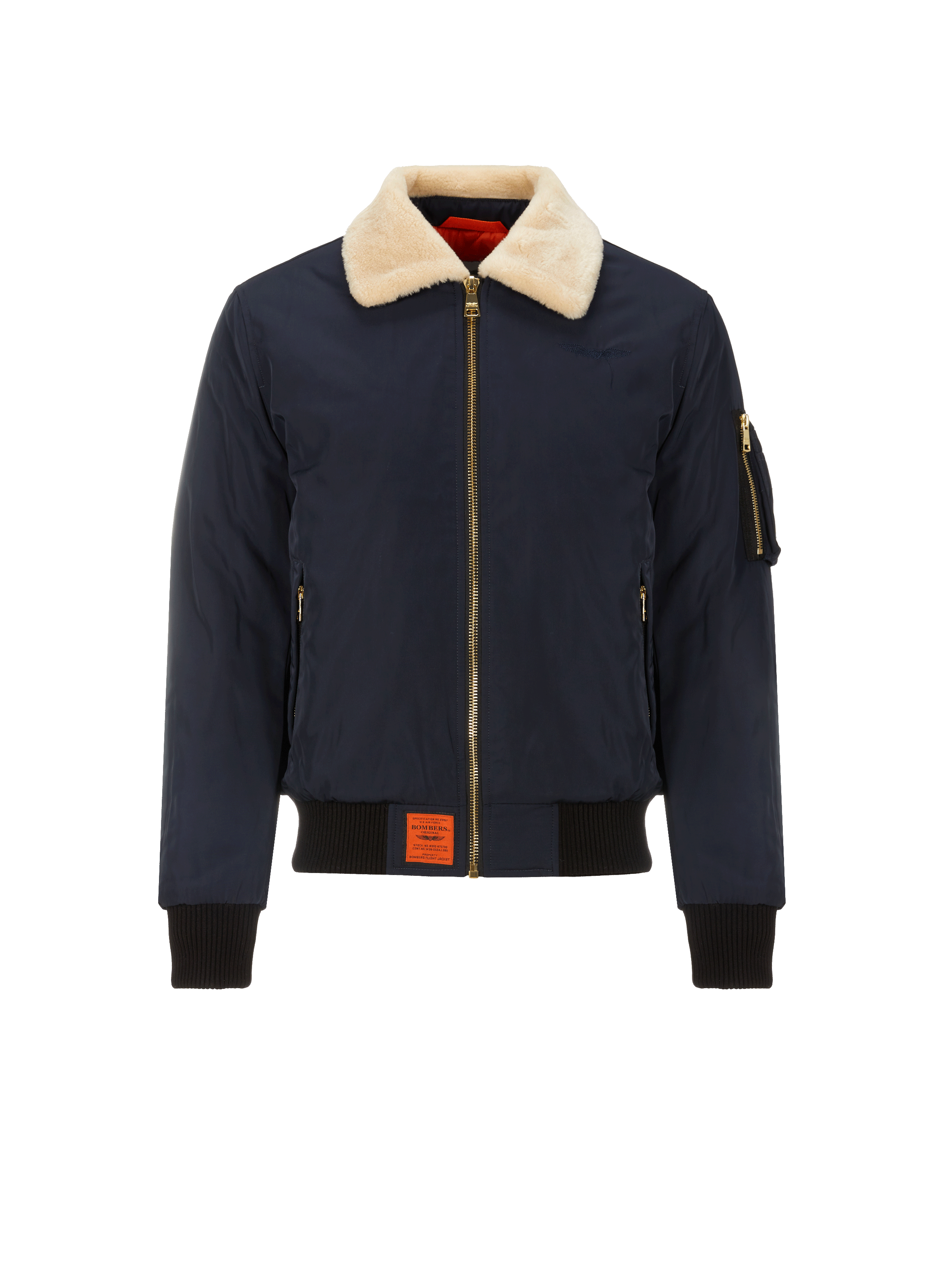 Bomber à col fourré BOMBERS ORIGINAL Bleu