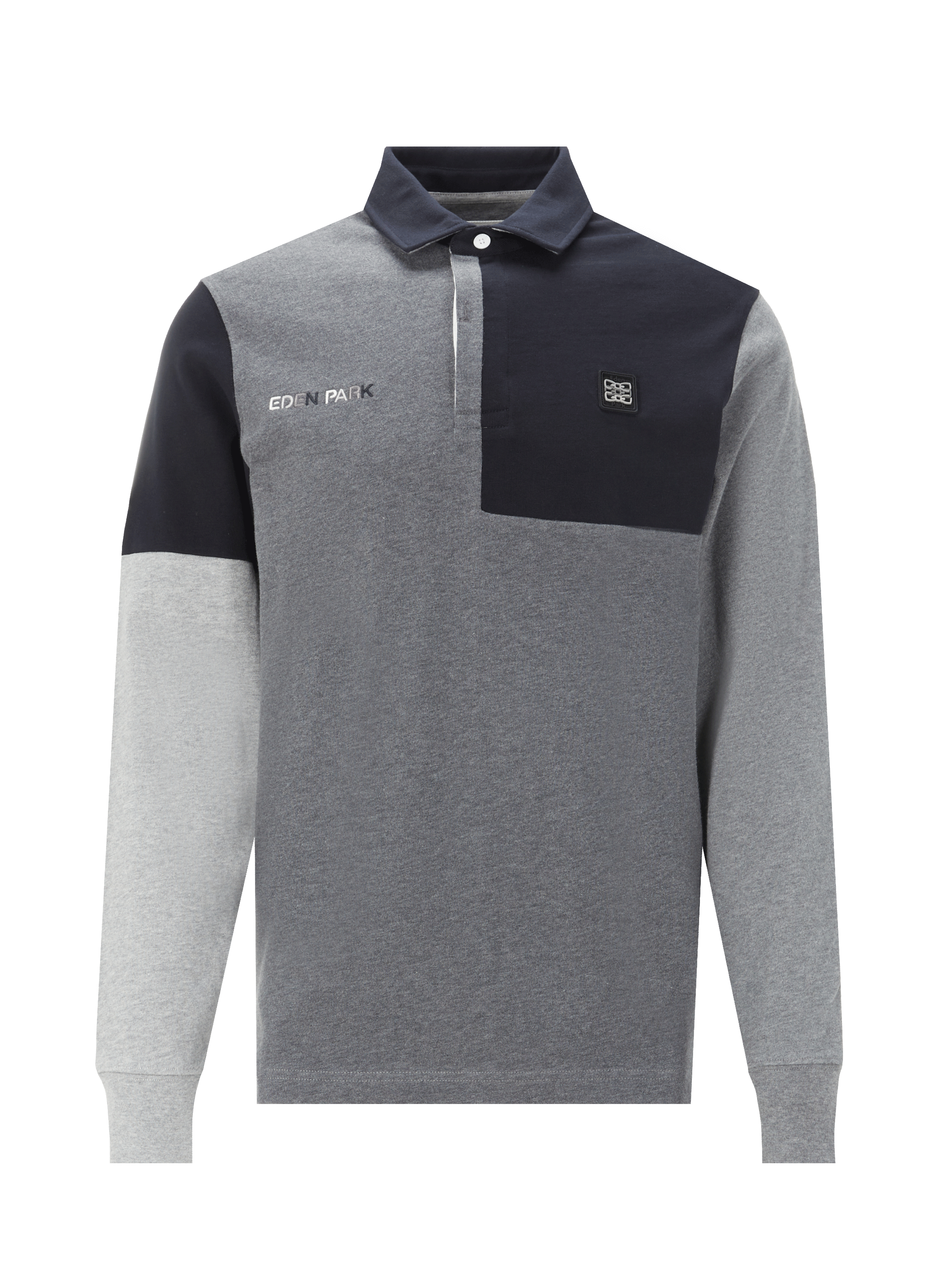 Polo manches longues en coton