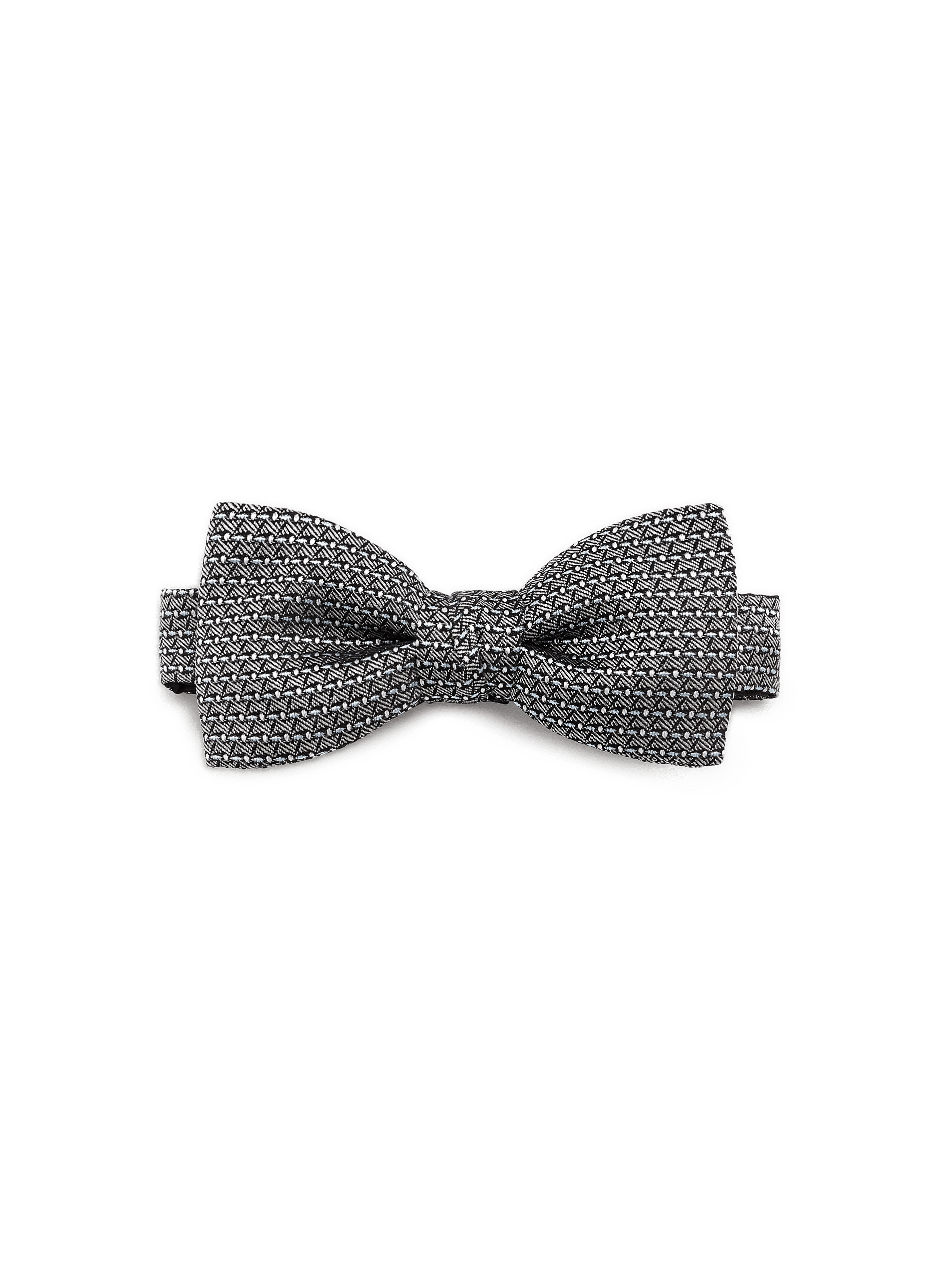 Printed silk bow tie CERRUTI Grey