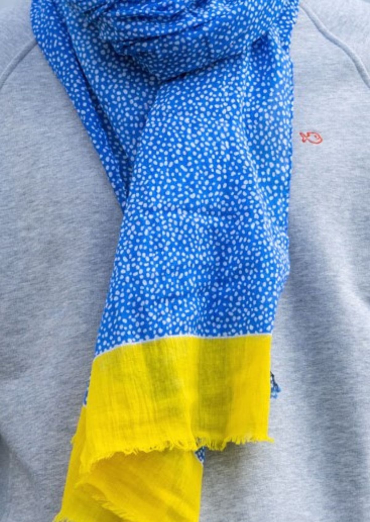 Foulard en coton biologique BILLYBELT Bleu