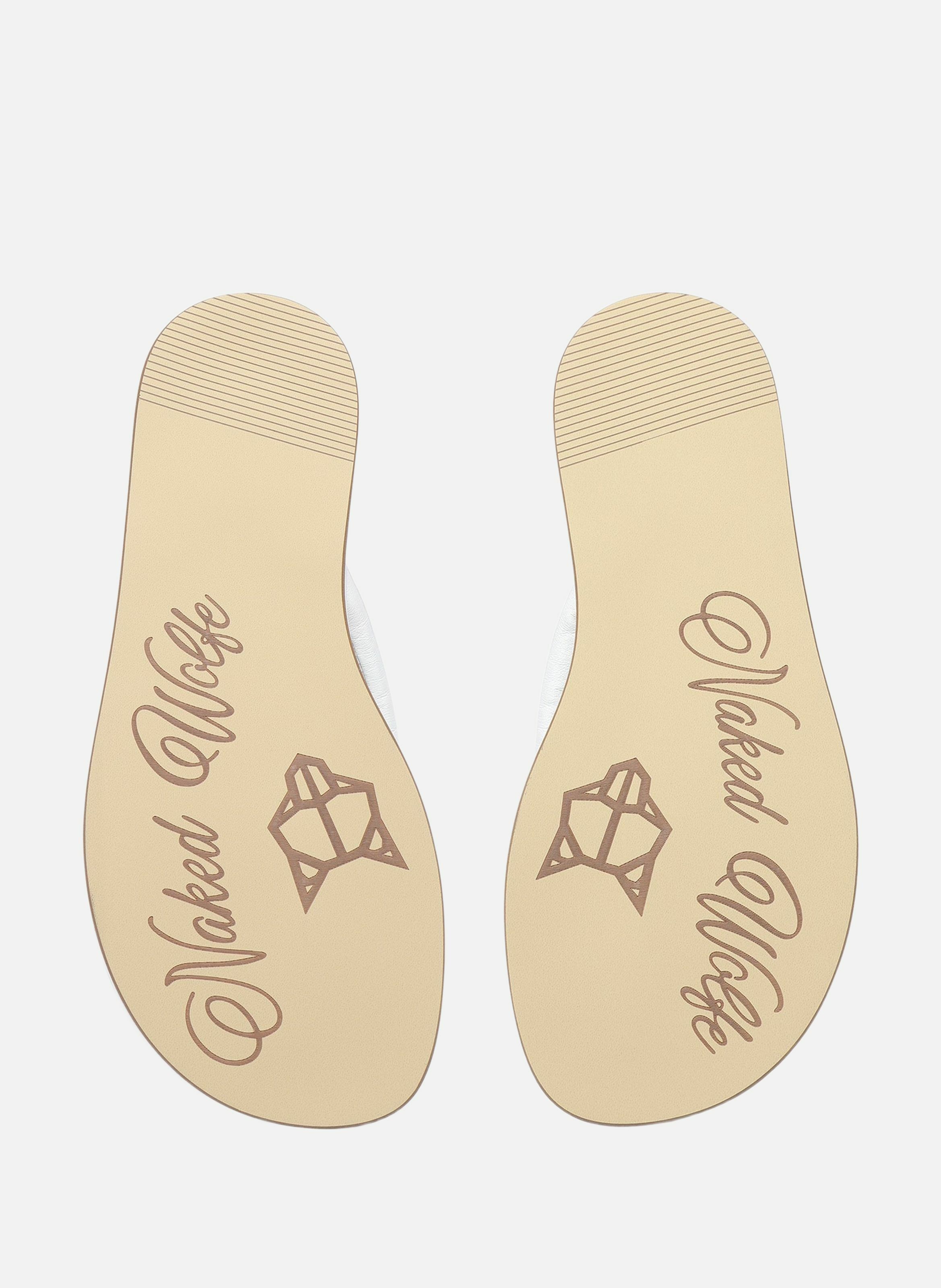 Tongs grenada NAKED WOLFE Blanc